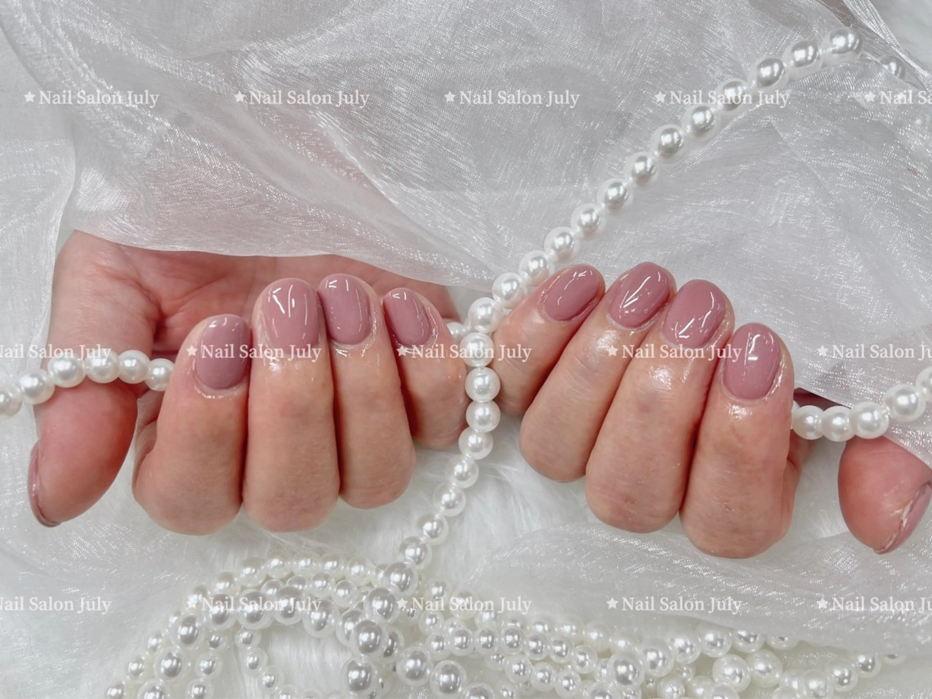 ネイル アートネイル オーロラネイル ジェルネイル ガーリー キラキラネイル July モモのネイルデザイン