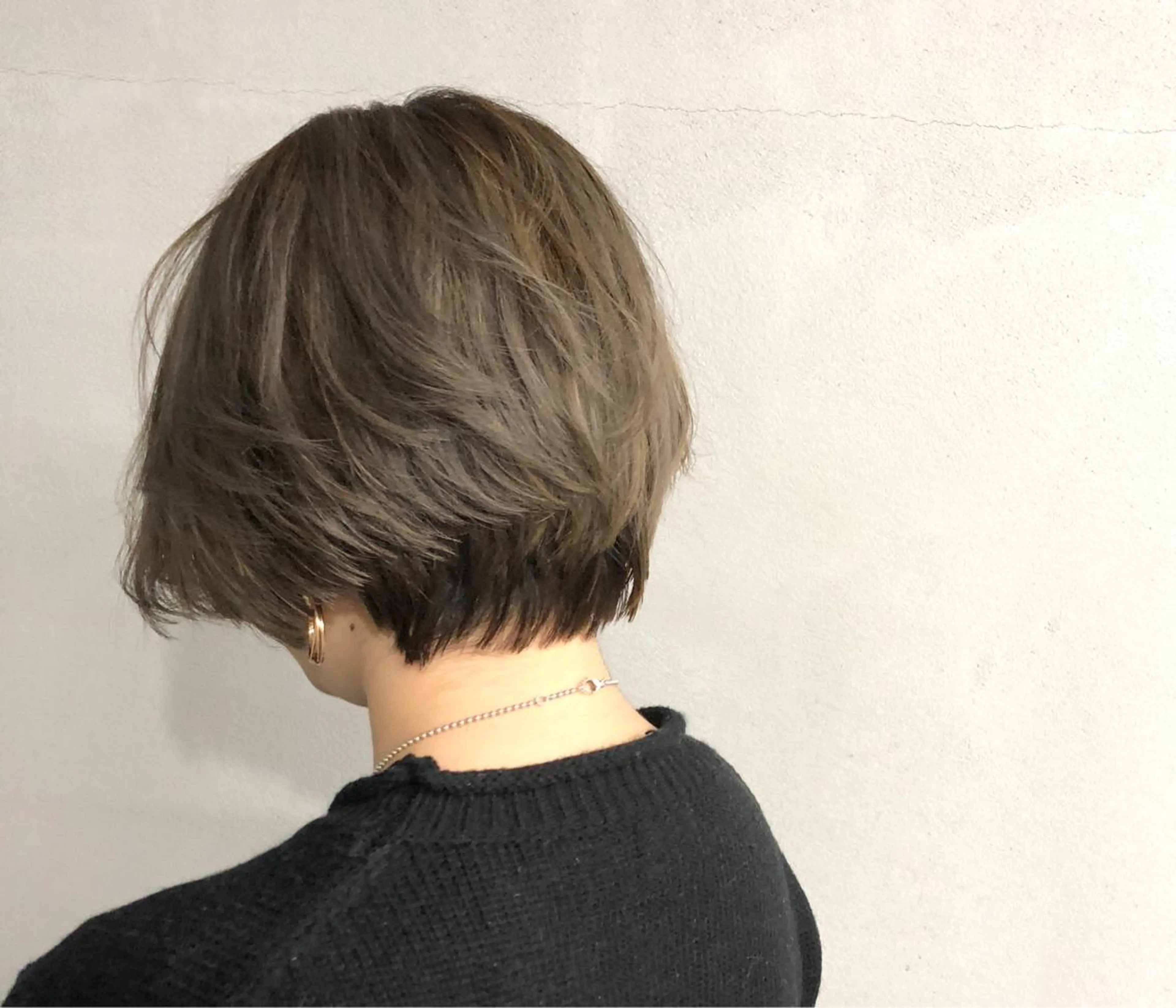 ショート カラー カット ヘアカラー ショート/ボブ/ 白髪染め/メンズ葛西のヘアスタイル
