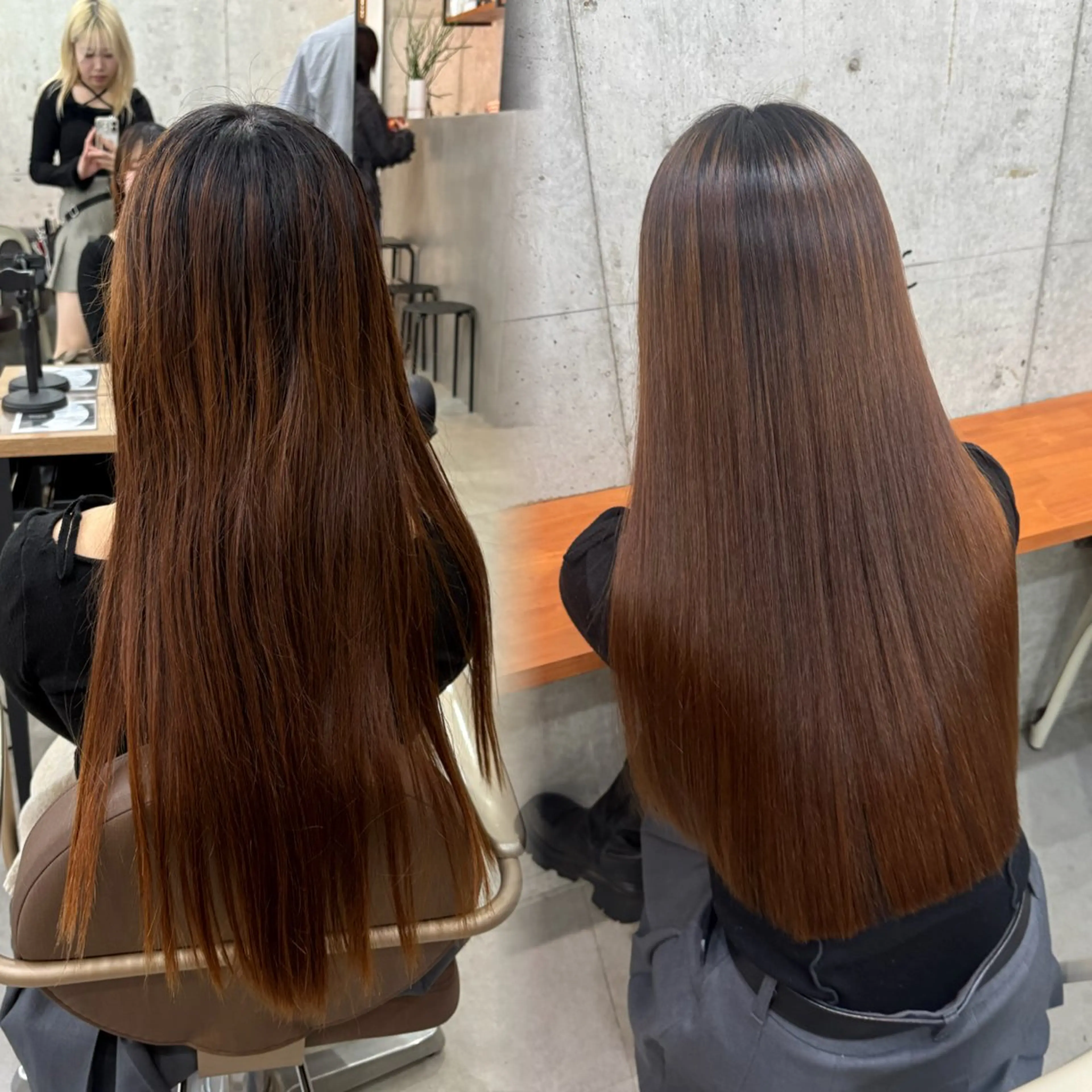 ロング カット 縮毛矯正 髪質改善／縮毛矯正 関根青葉のヘアスタイル