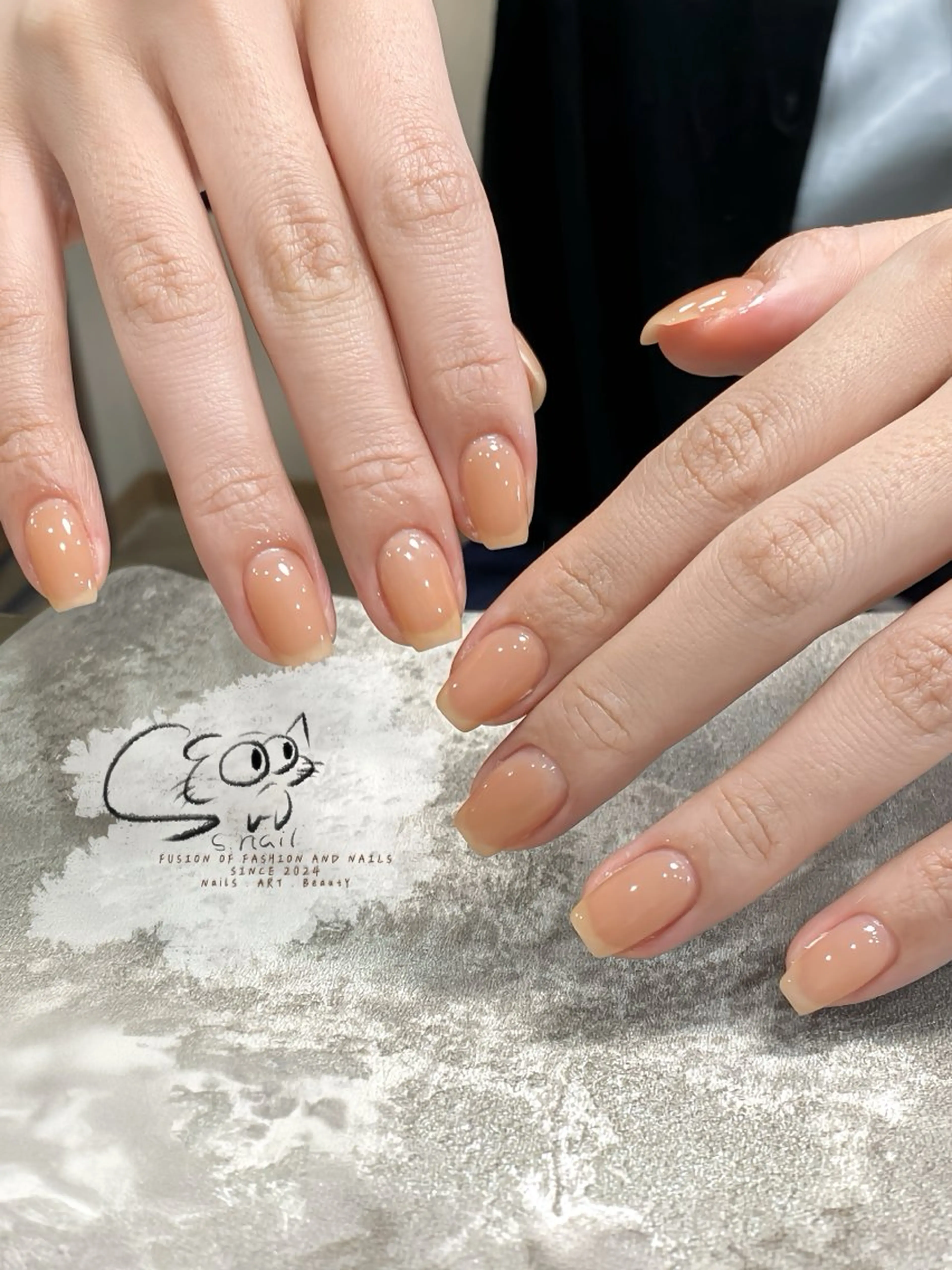 ネイル チークネイル フレンチネイル グラデーション マグネットネイル ワンカラーネイル S.nail _のネイルデザイン