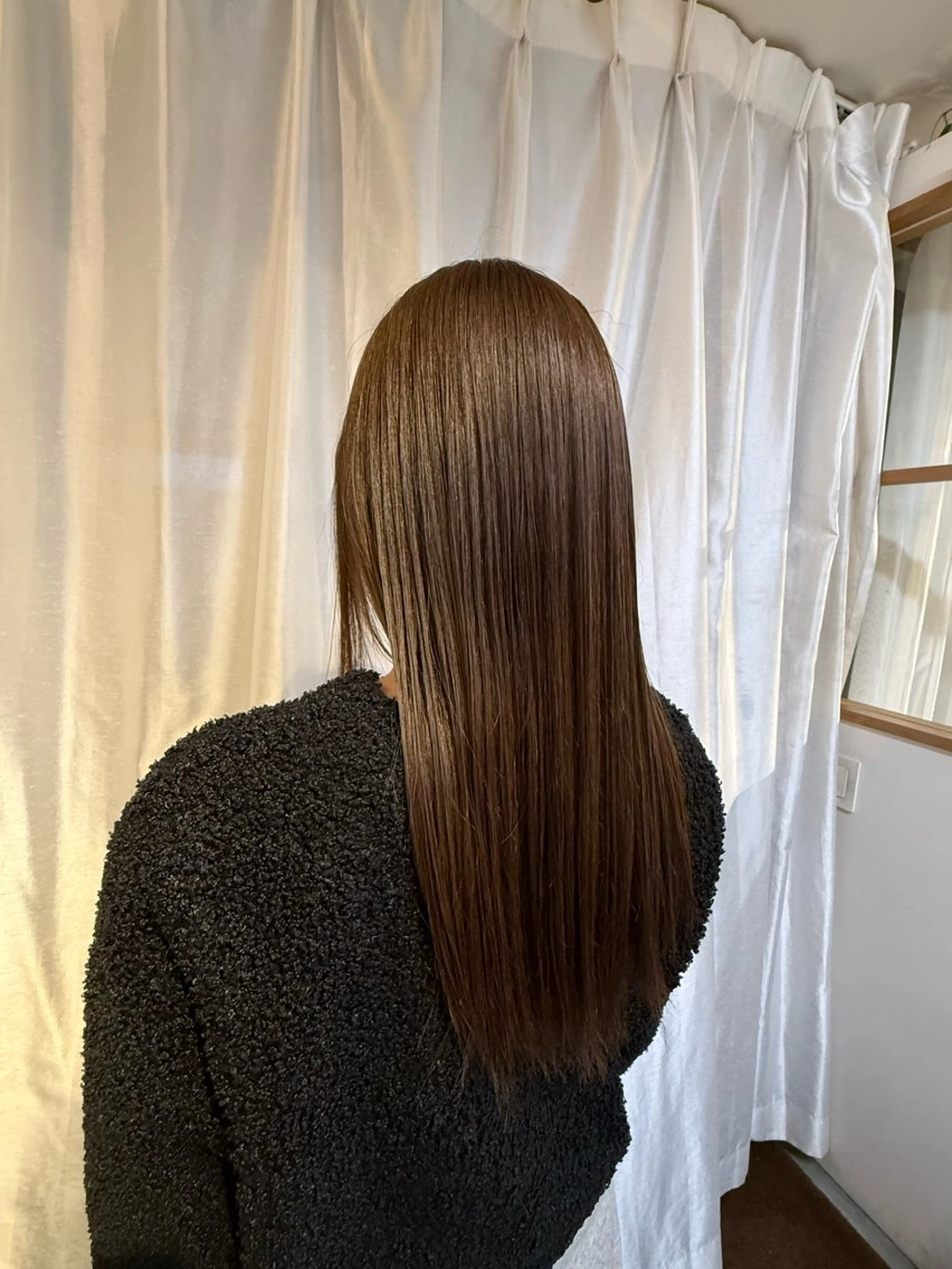 ロング 縮毛矯正 いしはま ななかのヘアスタイル