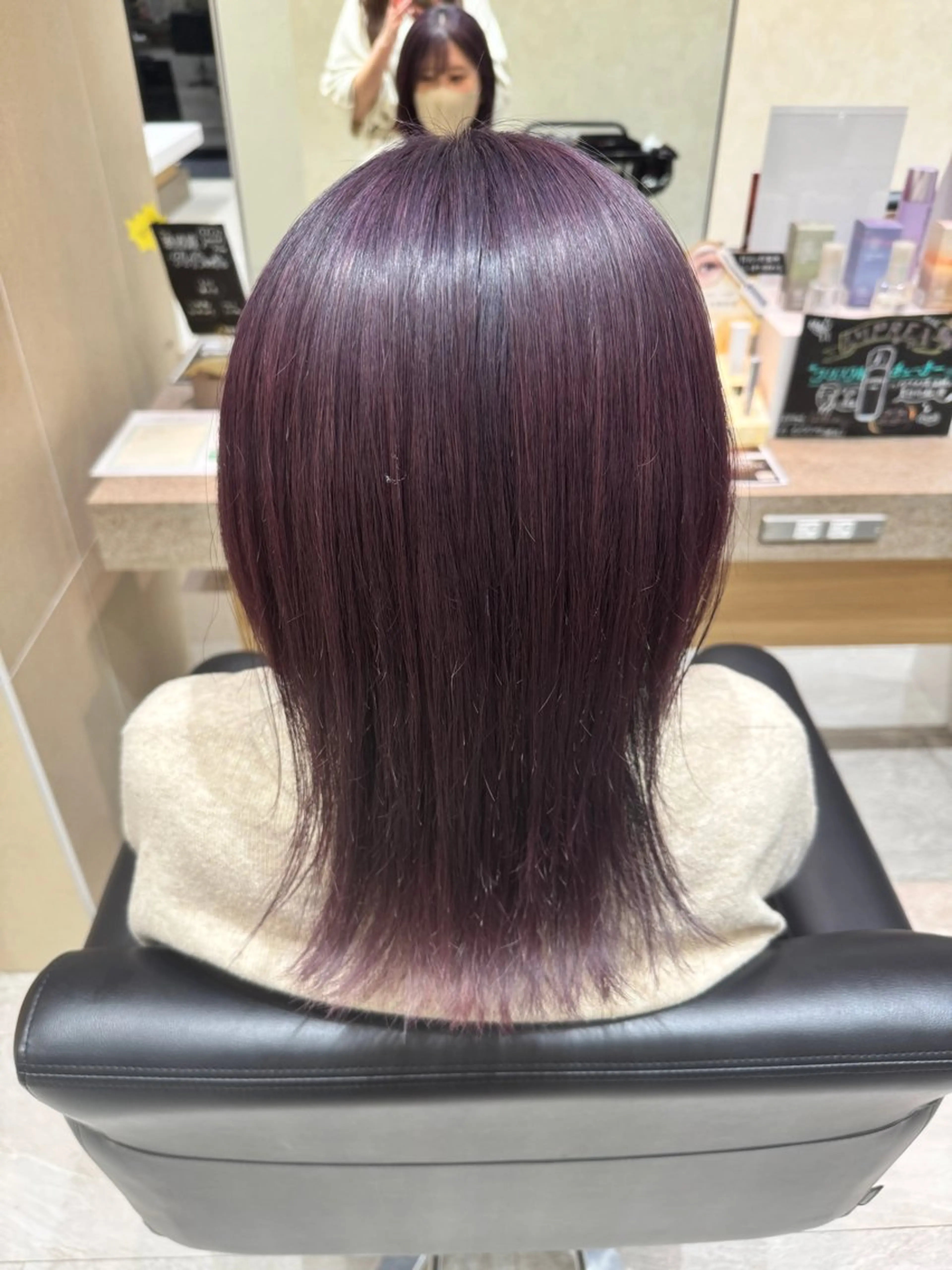 ミディアム カラー カシス ラベンダーカラー ヘアカラー トリートメント sakura❀/板橋 モデル募集中🪄︎︎のヘアスタイル