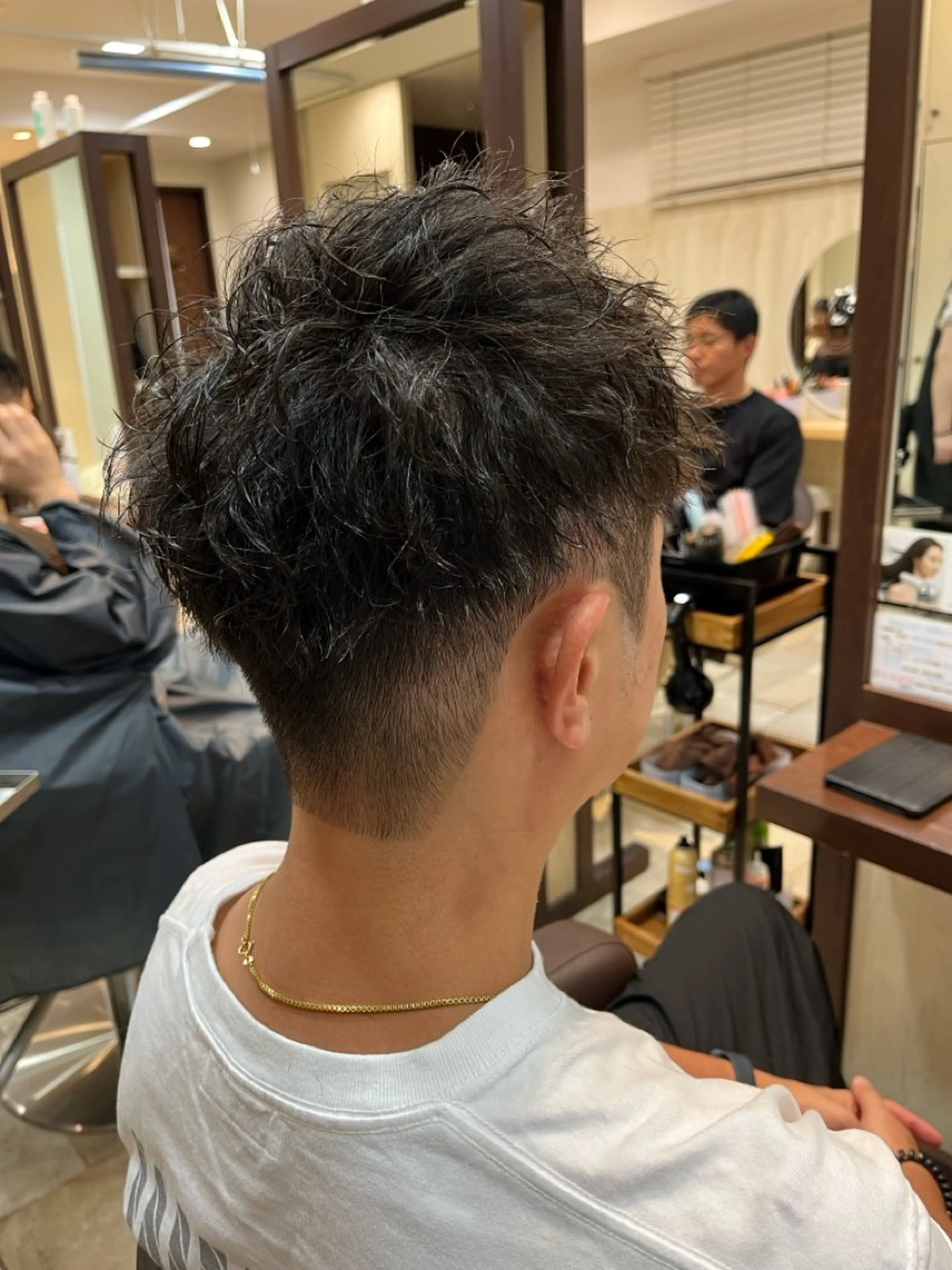 パーマ メンズ カット パーマ 脇野 真琴のヘアスタイル