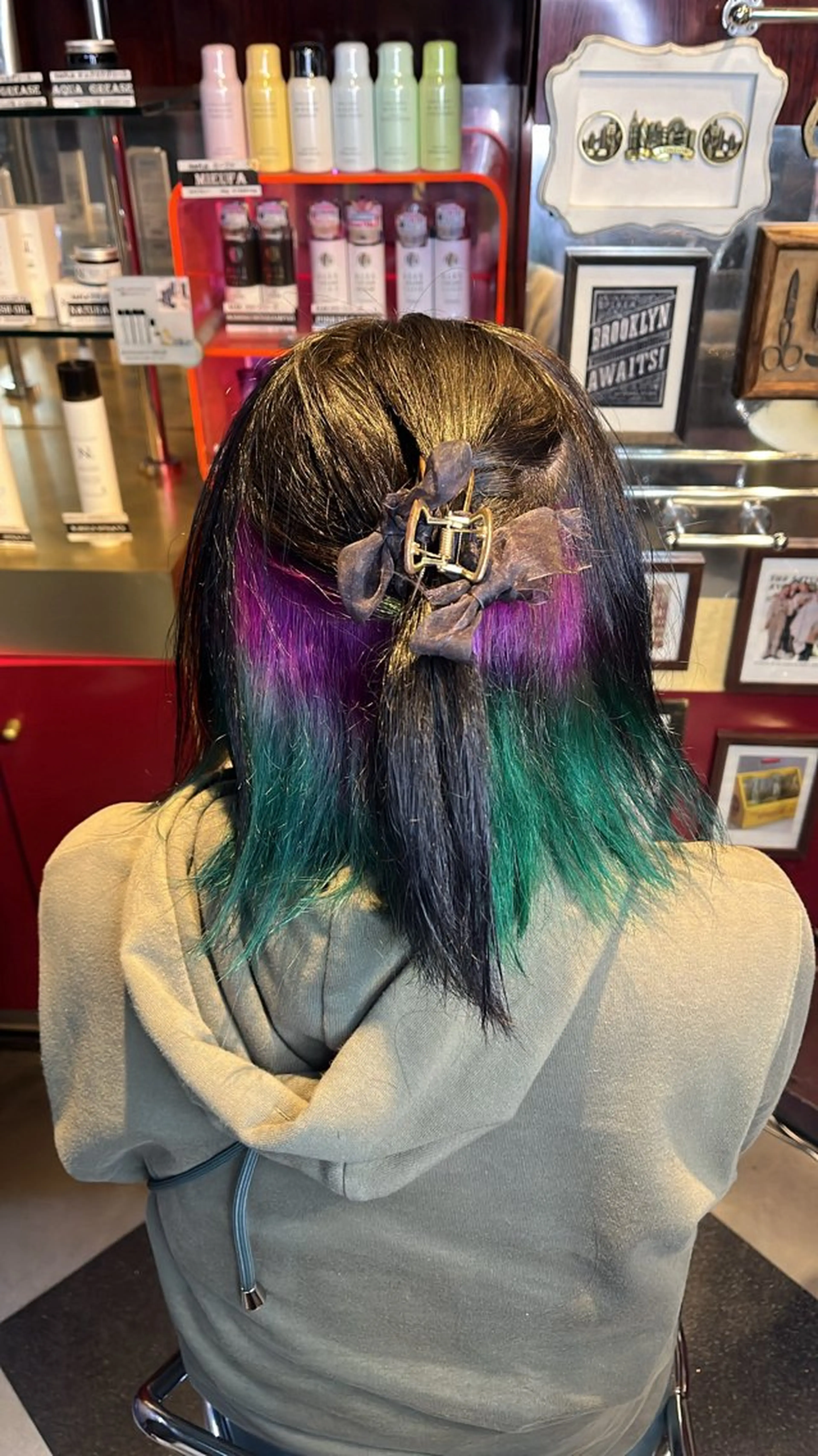 ミディアム カラー デザインカラー デザインカラー/ ブリーチ/コーンロウのヘアスタイル