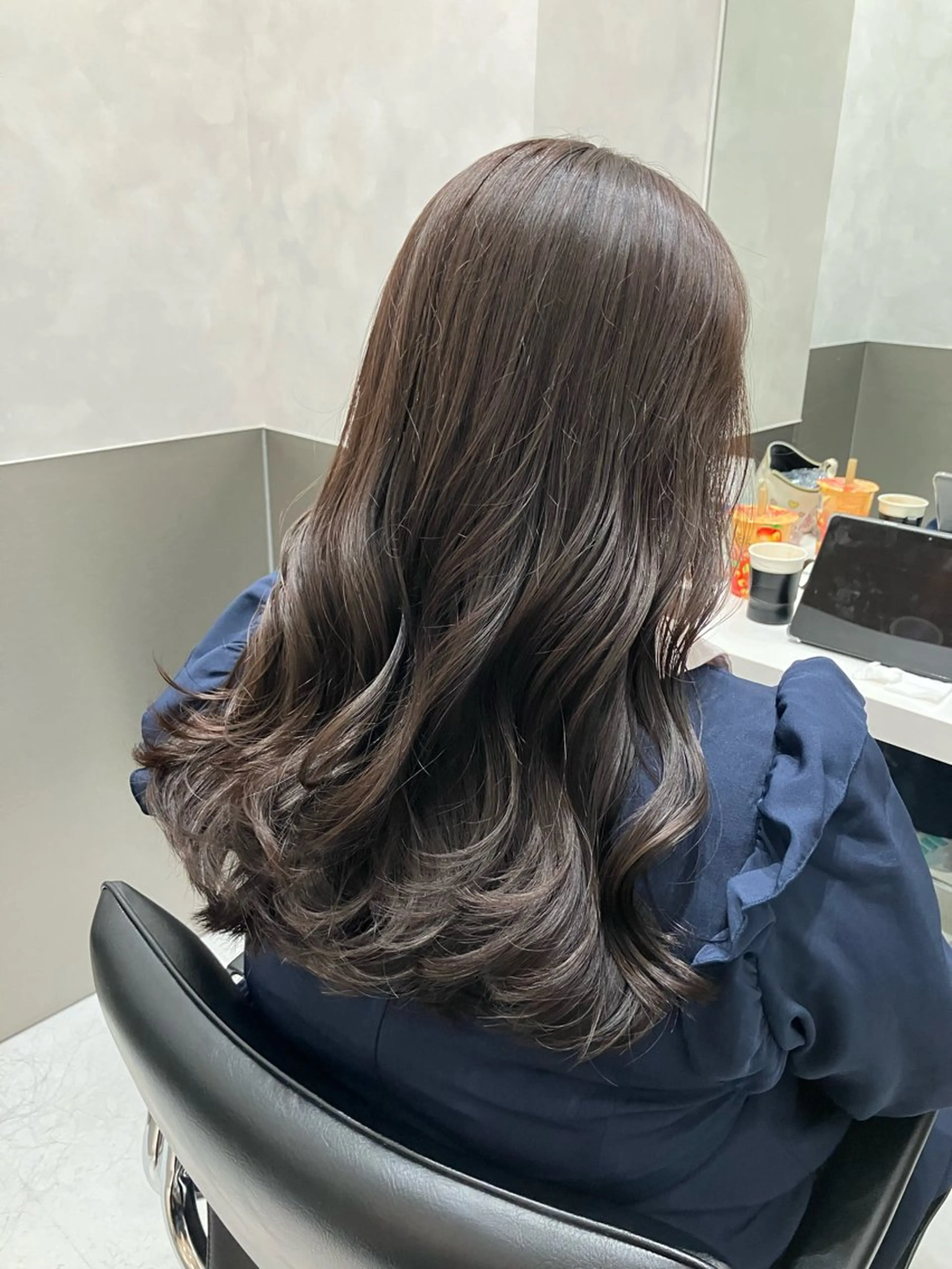 ロング カラー カット ヘアカラー トリートメント GO TODAY SHAIRE SALON原宿vita店舗所属・💖ブリーチなし透明 感💖ASAHIのヘアスタイル