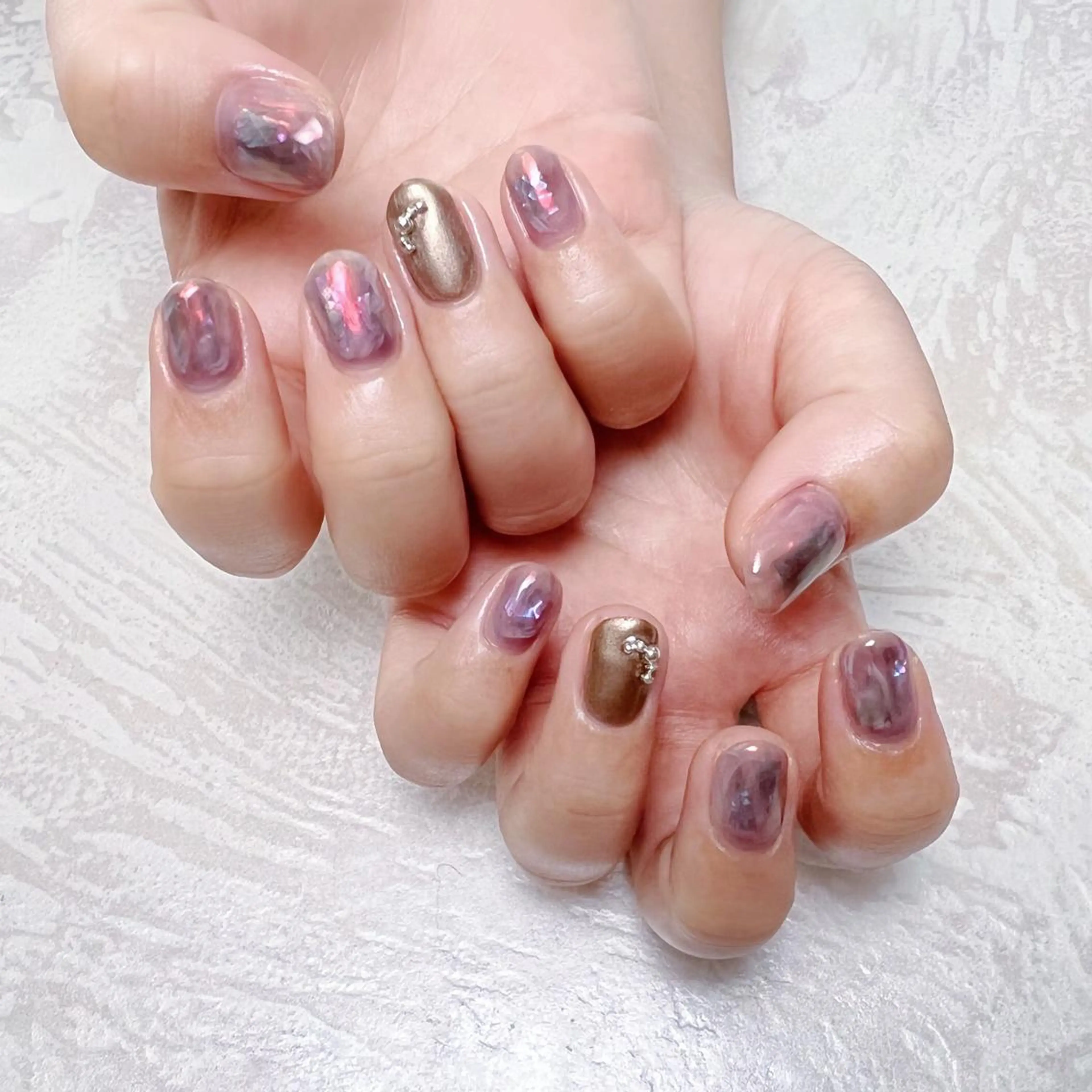 ネイル ニュアンスネイル ショートネイル gemickle nailのネイルデザイン