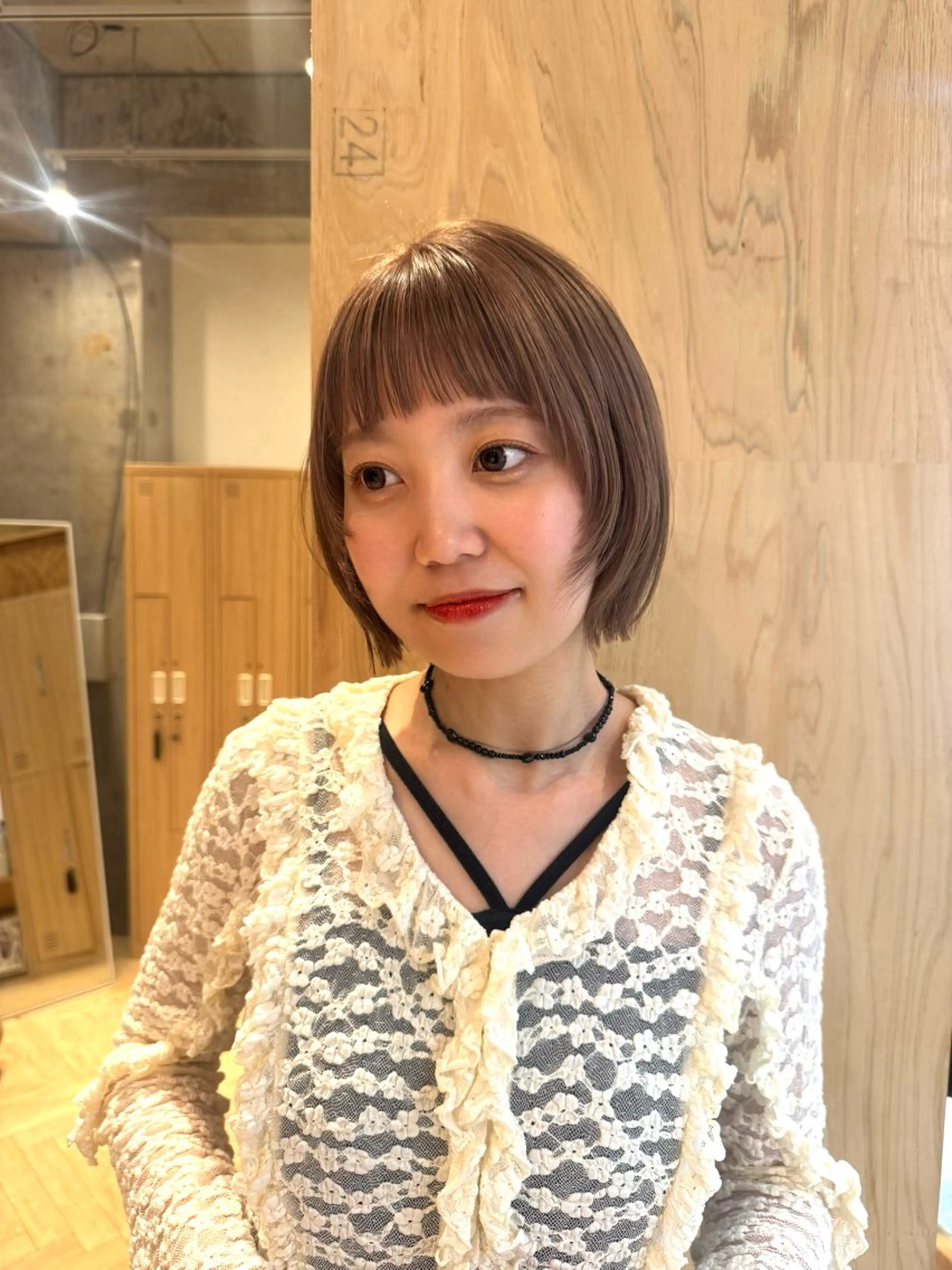 ミディアム 艶髪／レイヤー／ 垢抜け🩵／MARIのヘアスタイル