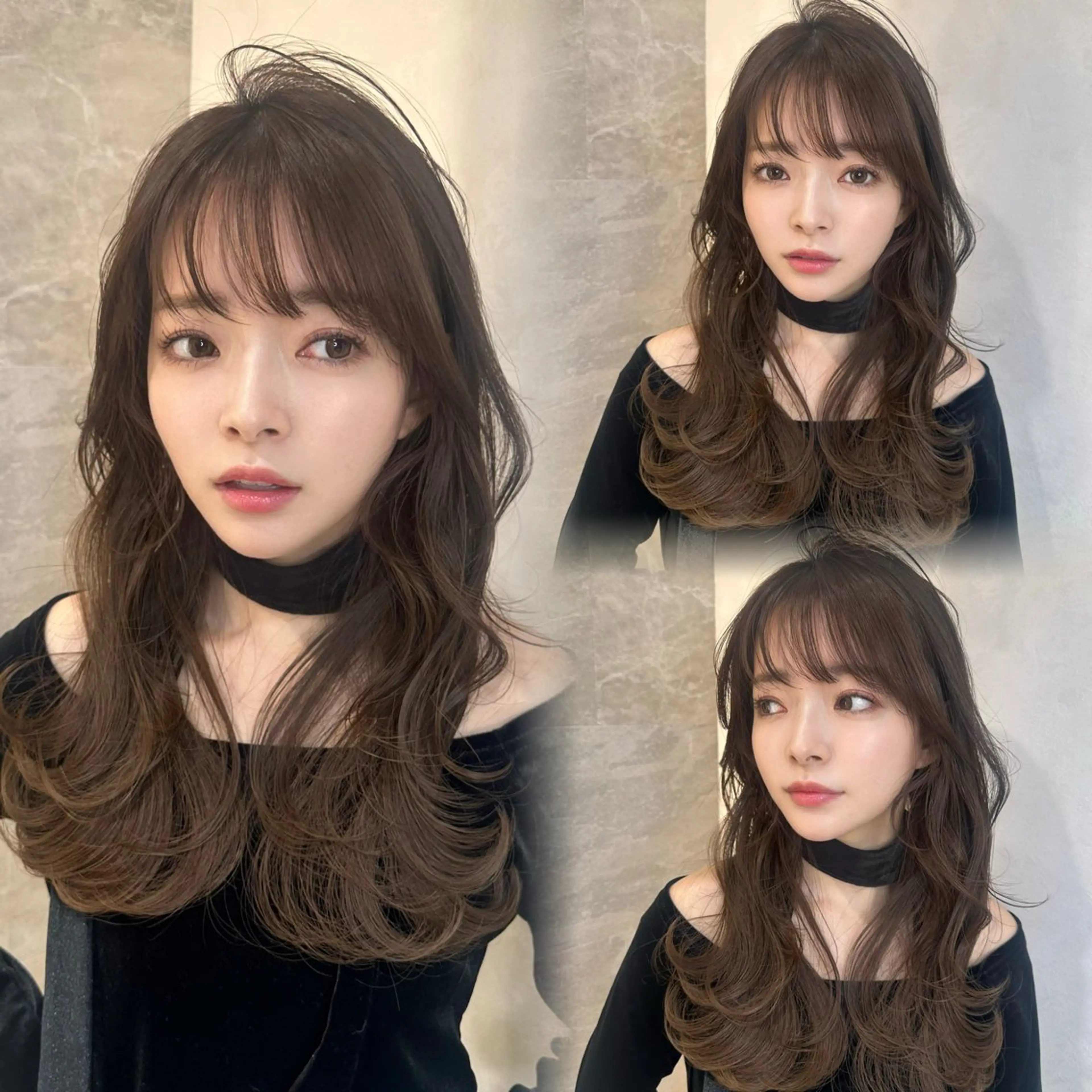 セミロング 顔まわりレイヤー 顔周りカット 韓国風ヘア レイヤーカット カット ヘアカラー トリートメント ヘアセット 銀座副店長/レイヤー /髪質改善/田島のヘアスタイル