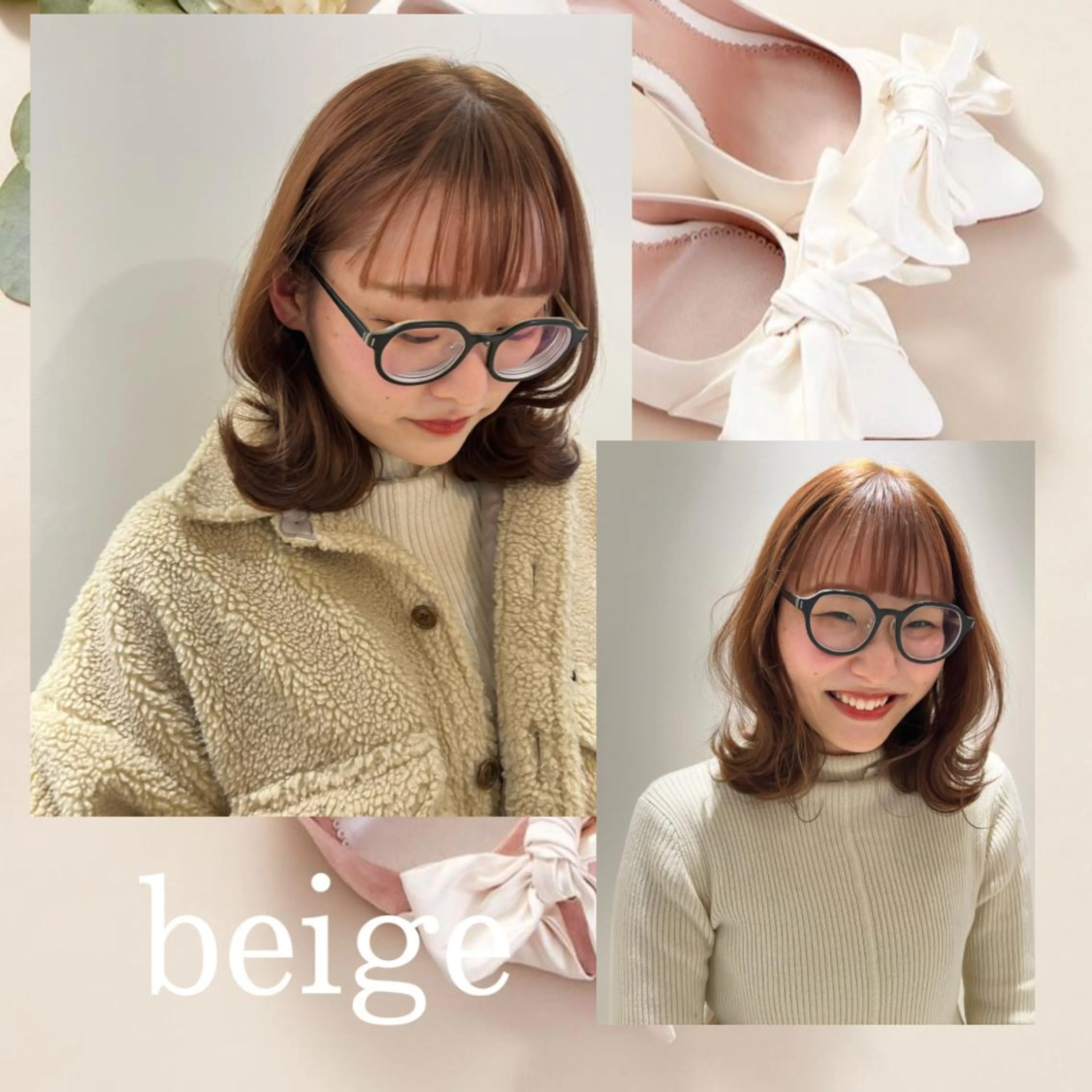 ミディアム カラー ヘアアレンジ ベージュカラー ブリーチ 透明感カラー ハイトーンカラー ブリーチなしカラー カット ヘアカラー トリートメント 🎀トップスタイリ スト湯川響🎀のヘアスタイル