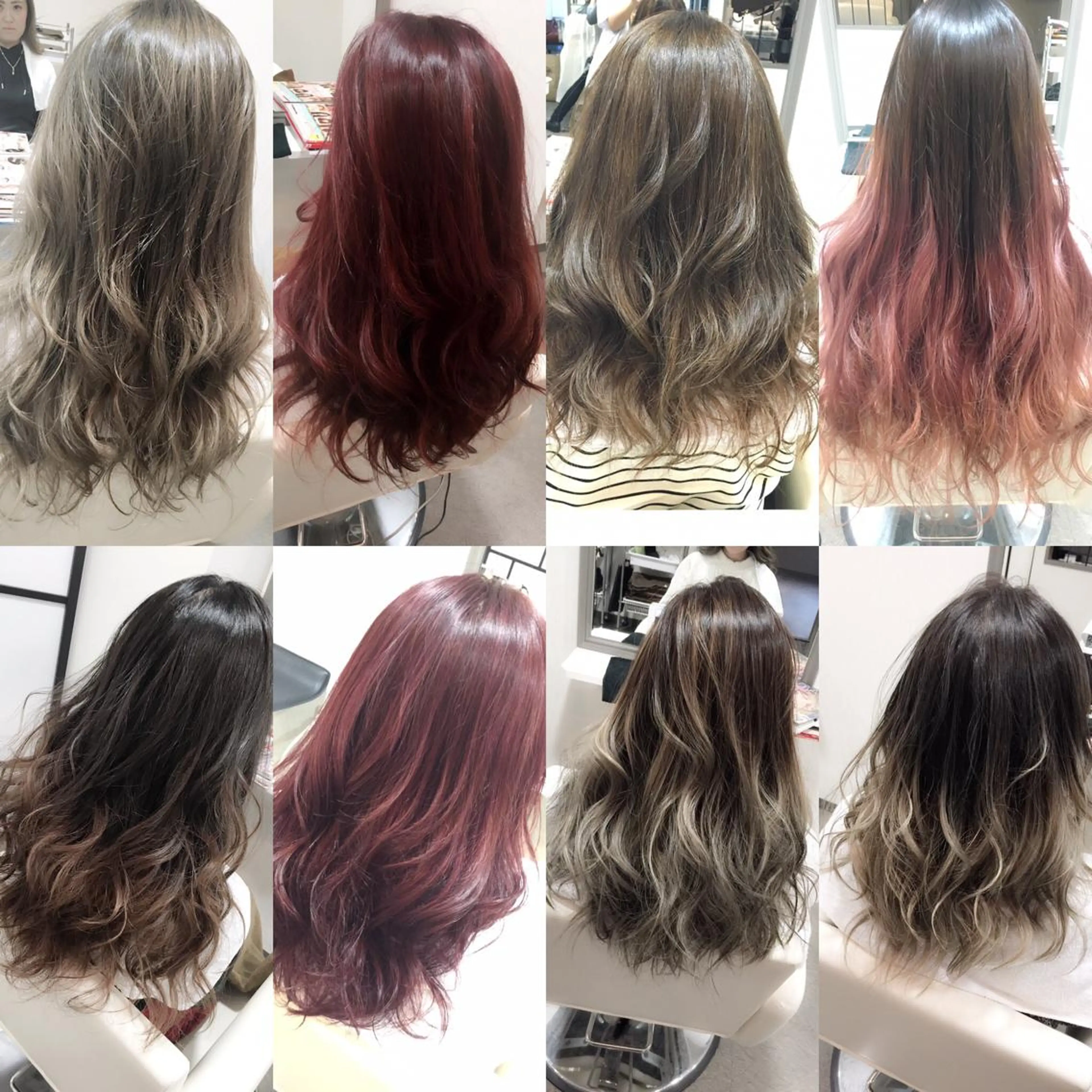 セミロング ロング カラー ダブルカラー グラデーションカラー 吉本 yoshimotoのヘアスタイル