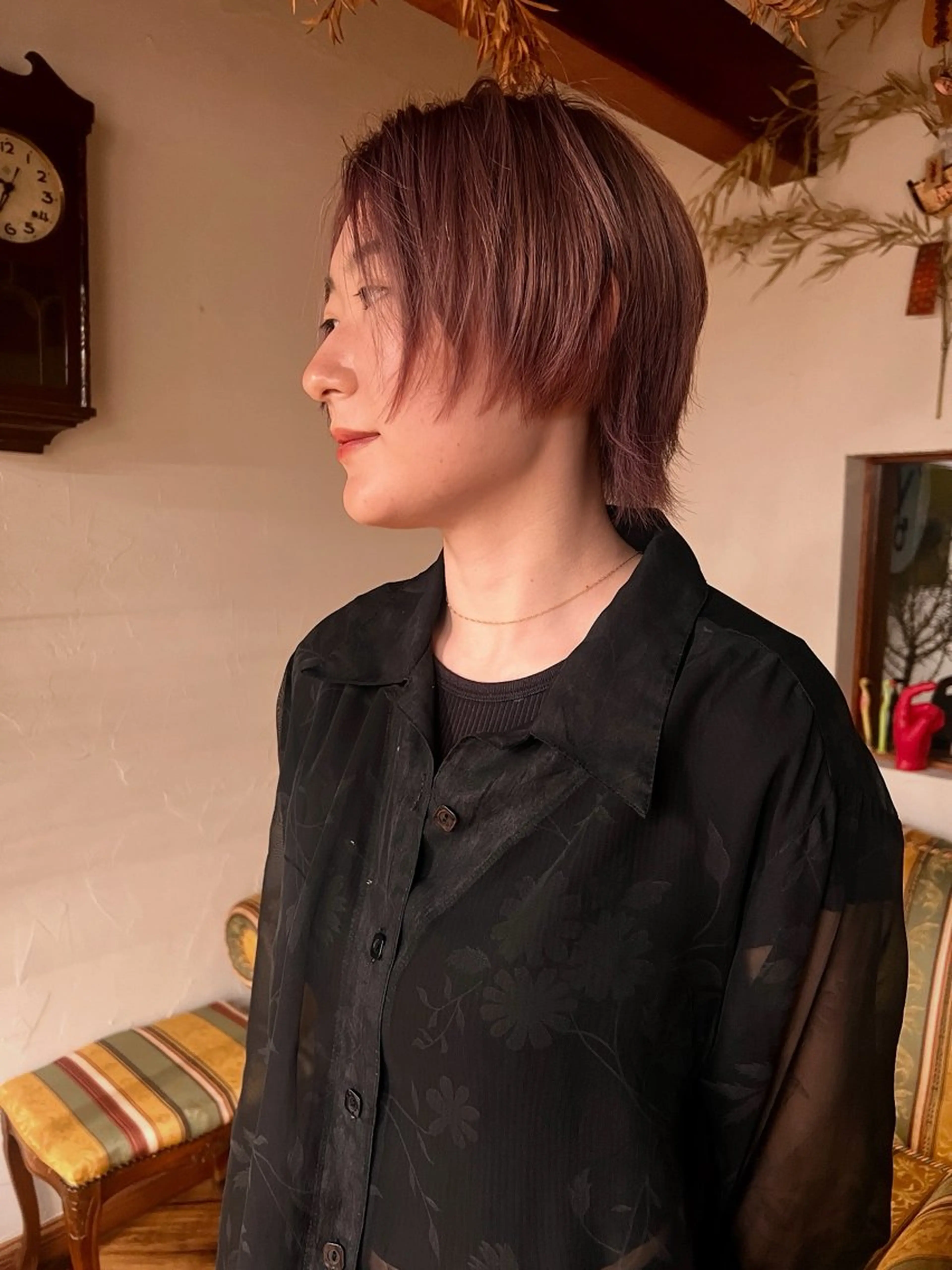 ショート カラー カット ヘアカラー rin&cambio所属・ボブパーマ/レイヤー ヒロモトアサカのヘアスタイル