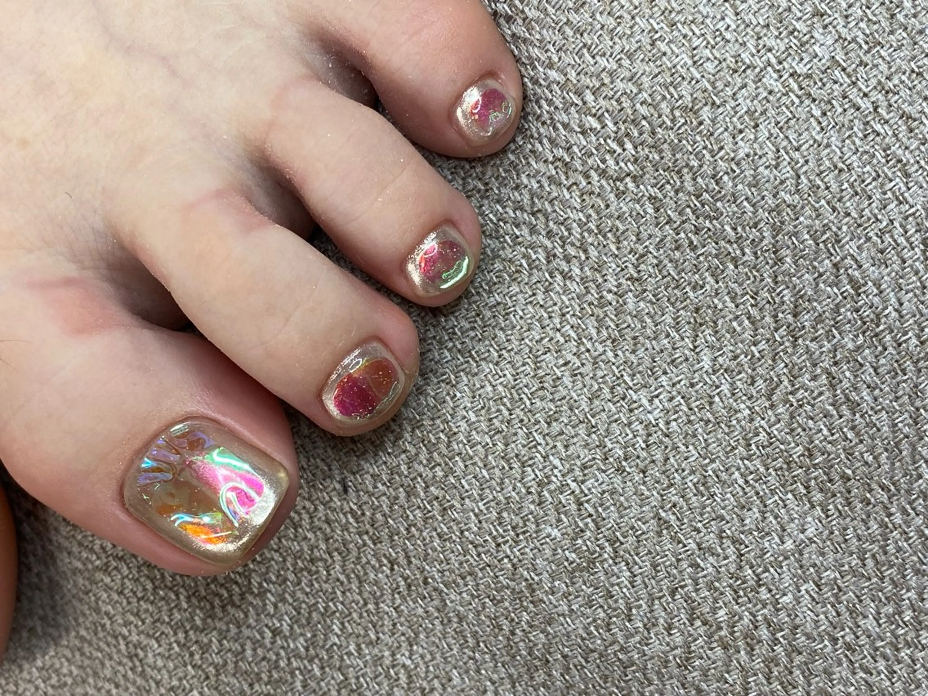 ネイル 氷ネイル・うるうるネイル ミラーネイル MIKA 🍊のネイルデザイン