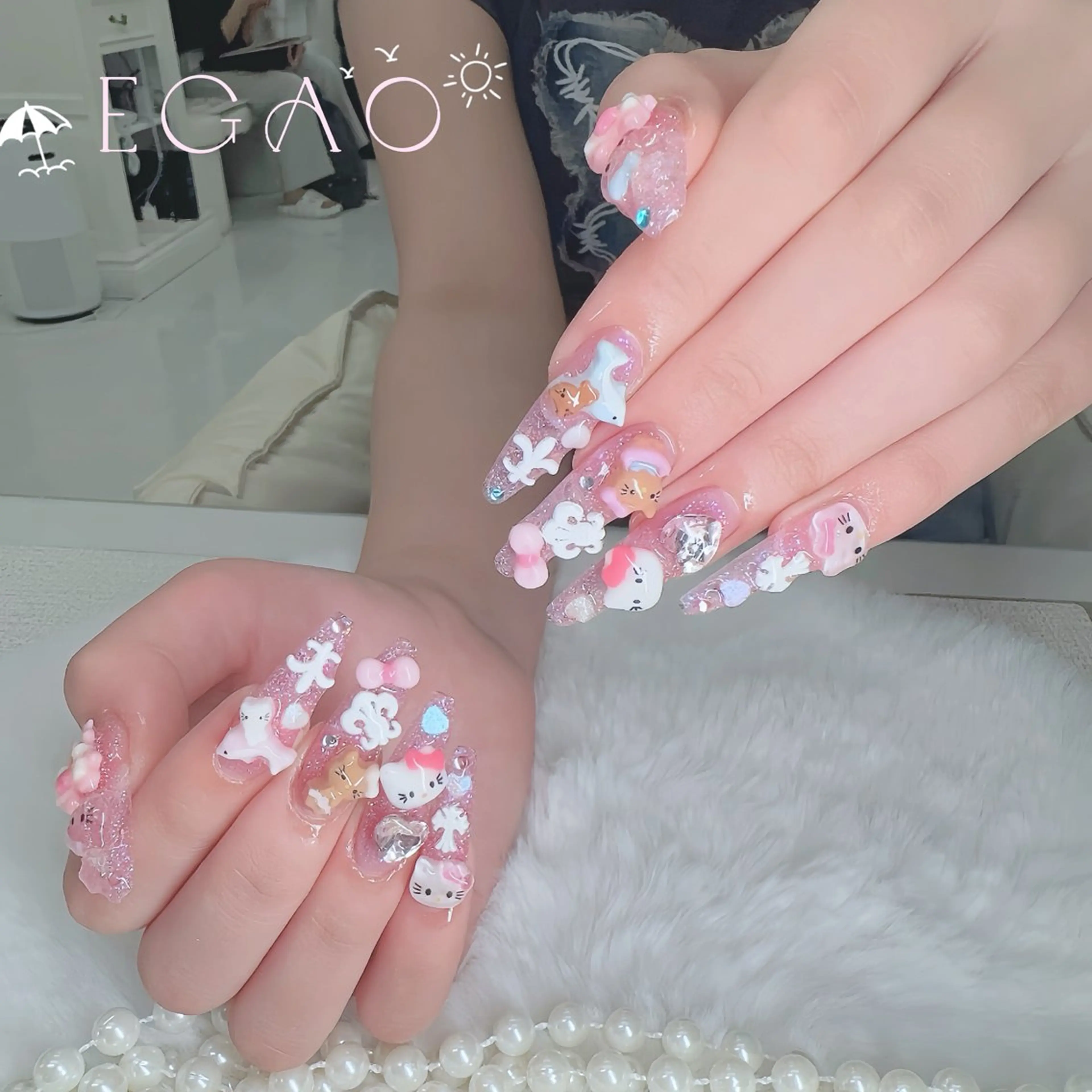 ネイル アートネイル フットネイル フレンチネイル ジェルネイル グラデーション ハンドネイル Egao Nail錦糸町店のネイルデザイン