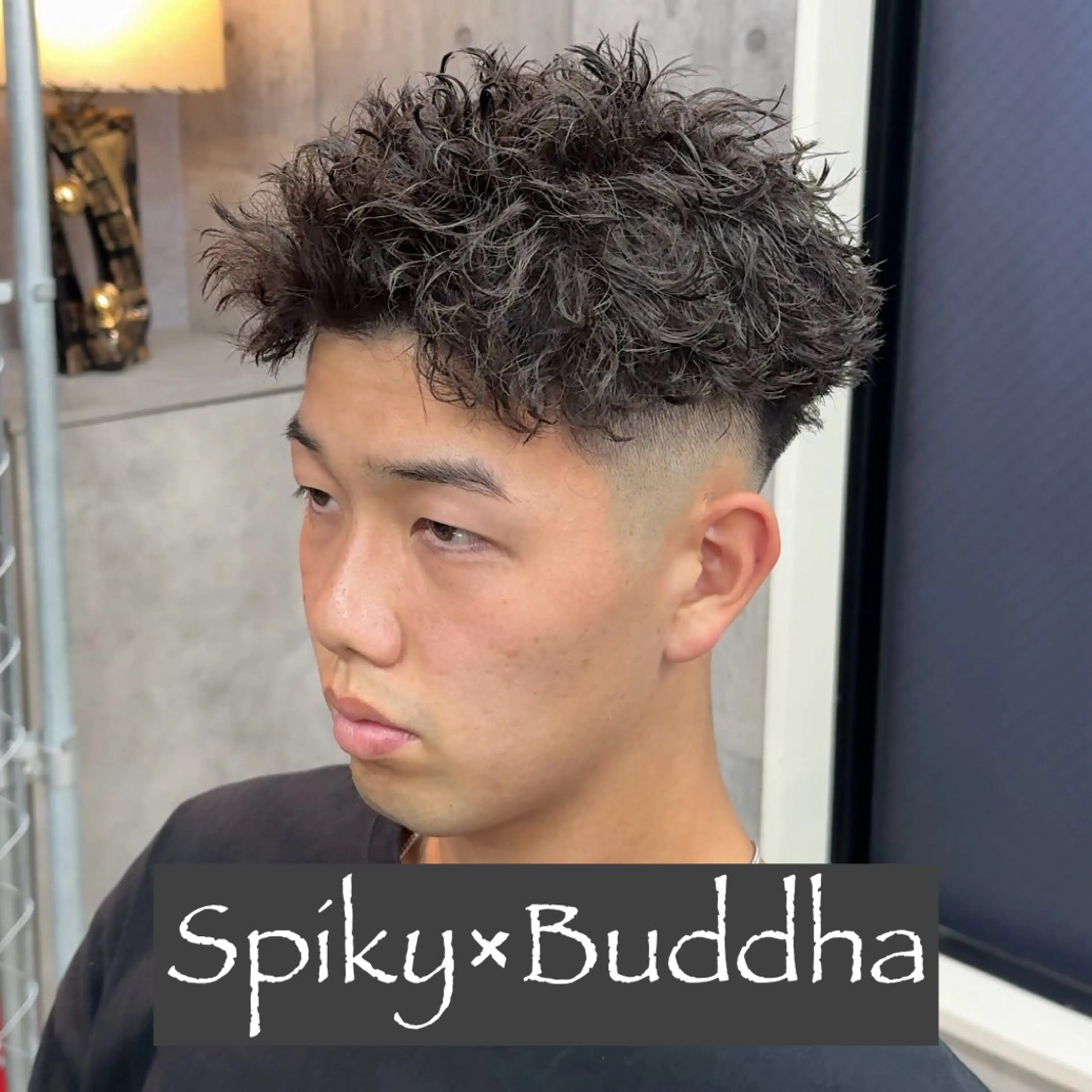 ショート パーマ ヘアアレンジ メンズ MENIN メンズ サロン 望月 涼太のヘアスタイル