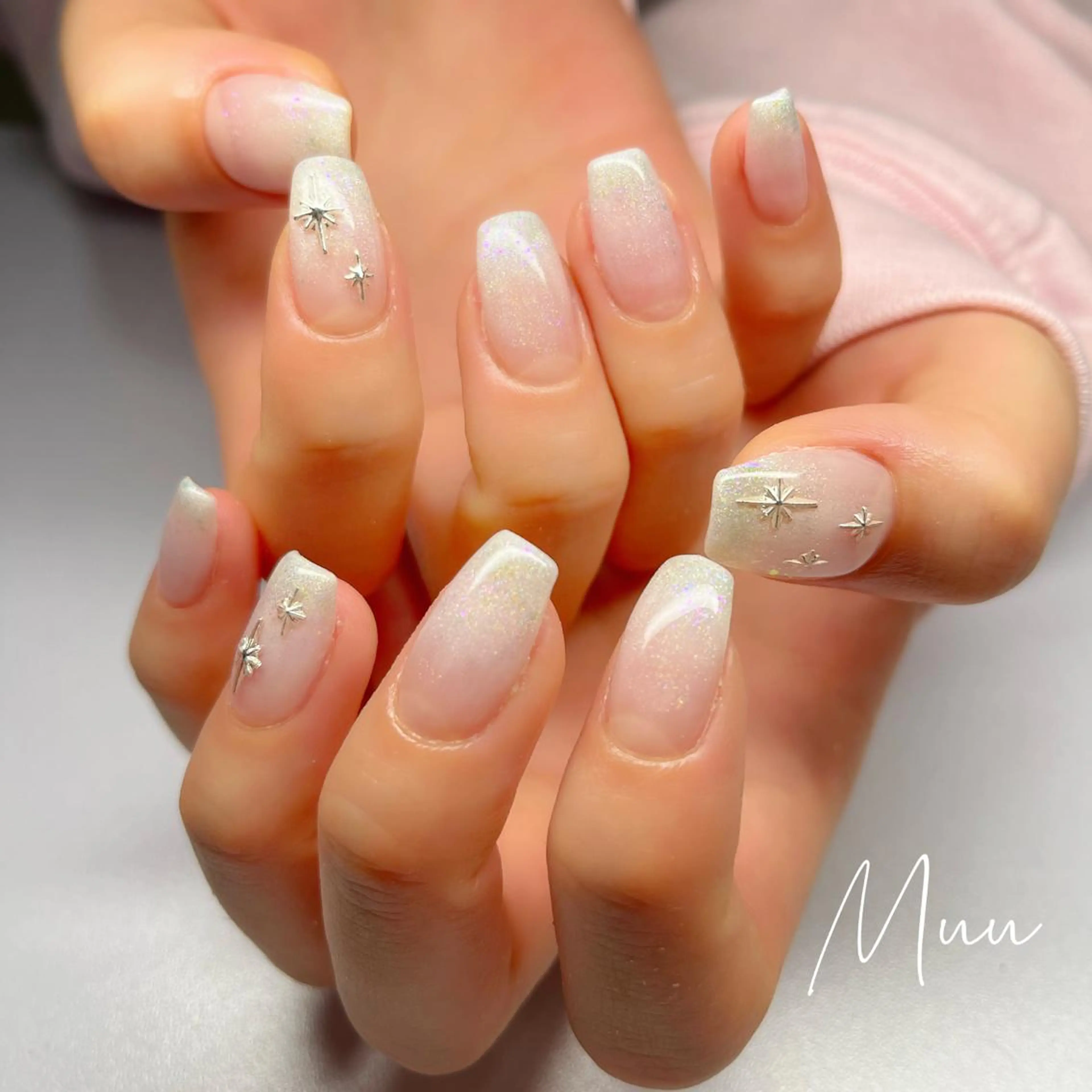 セミロング ネイル ハンドネイル apopis＊ close23:00のネイルデザイン