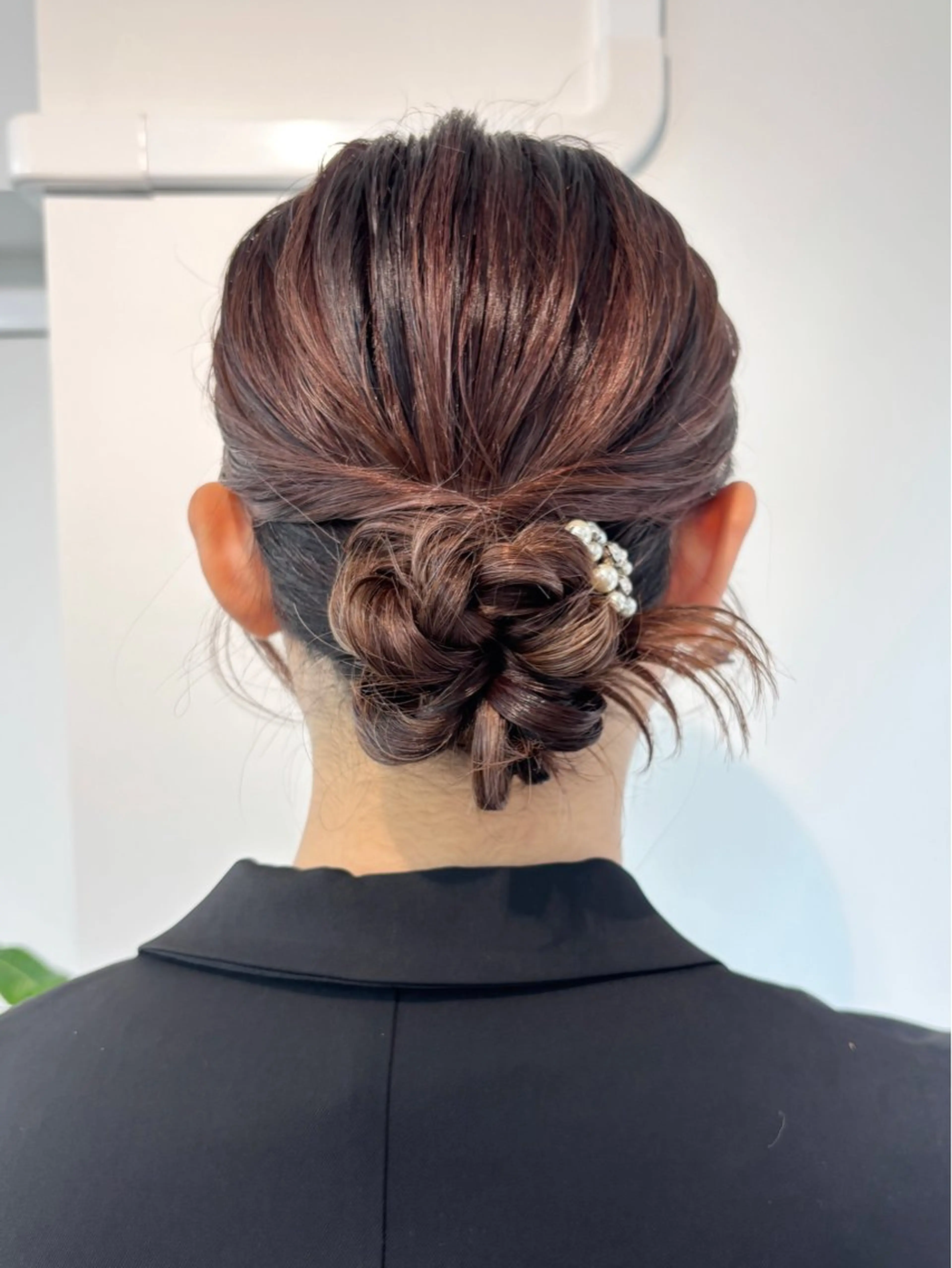 ミディアム ヘアセット ハイトーンカラー 🦋yuri🦋のヘアスタイル