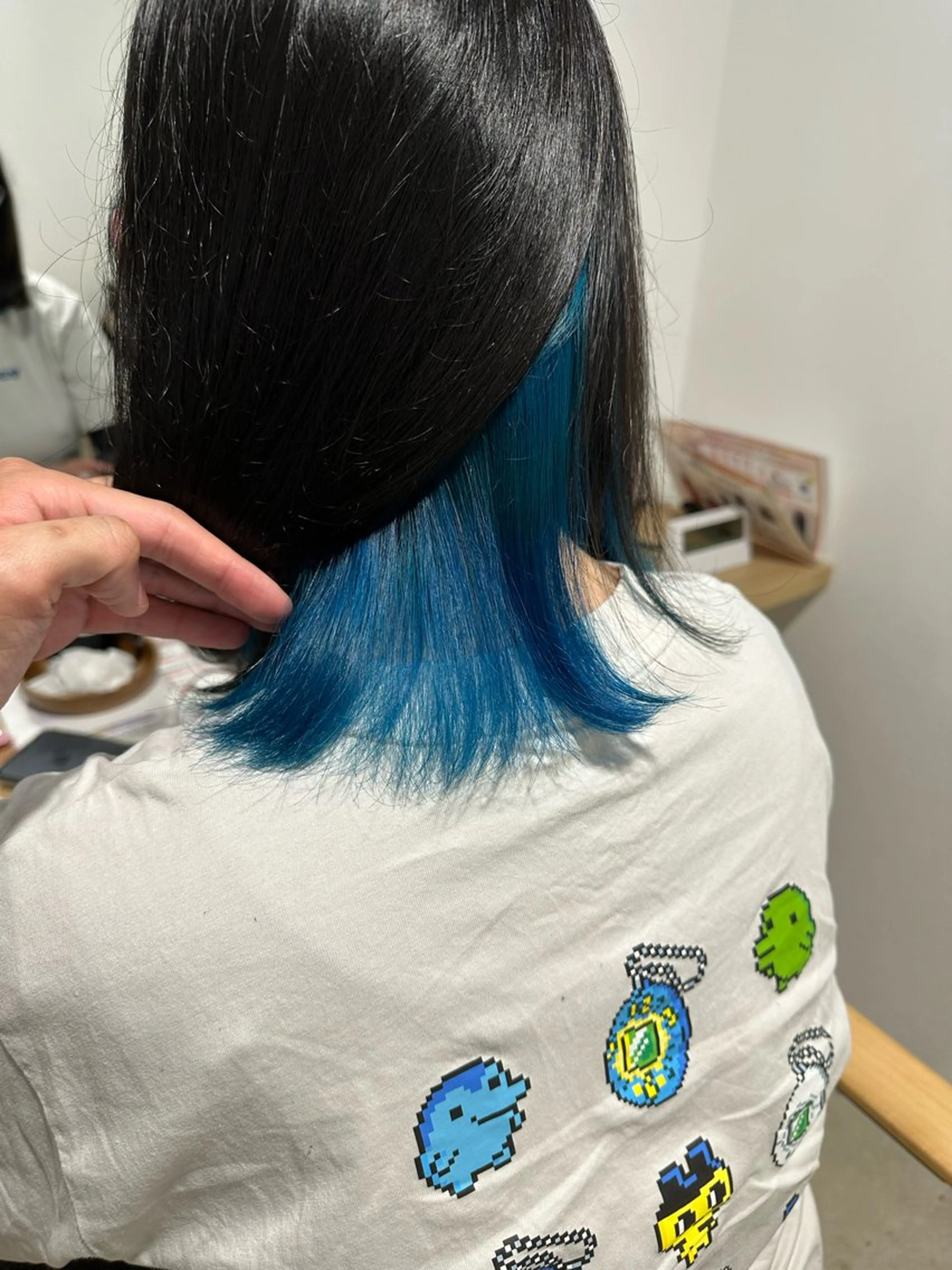 レディースカット✂️＋インナーカラー💚の写真
