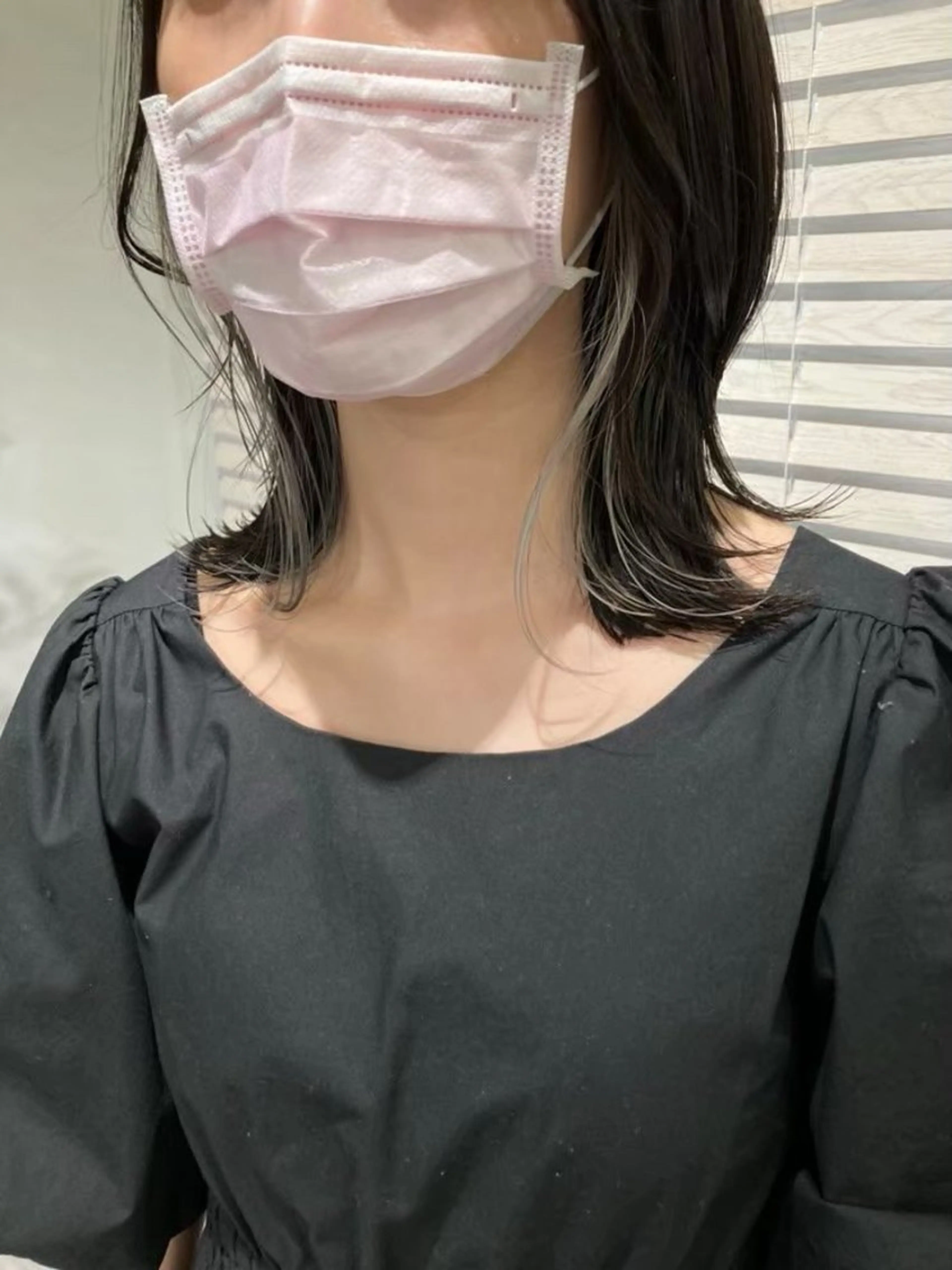 ミディアム カラー イヤリングカラー SHOEI 【nero】のヘアスタイル