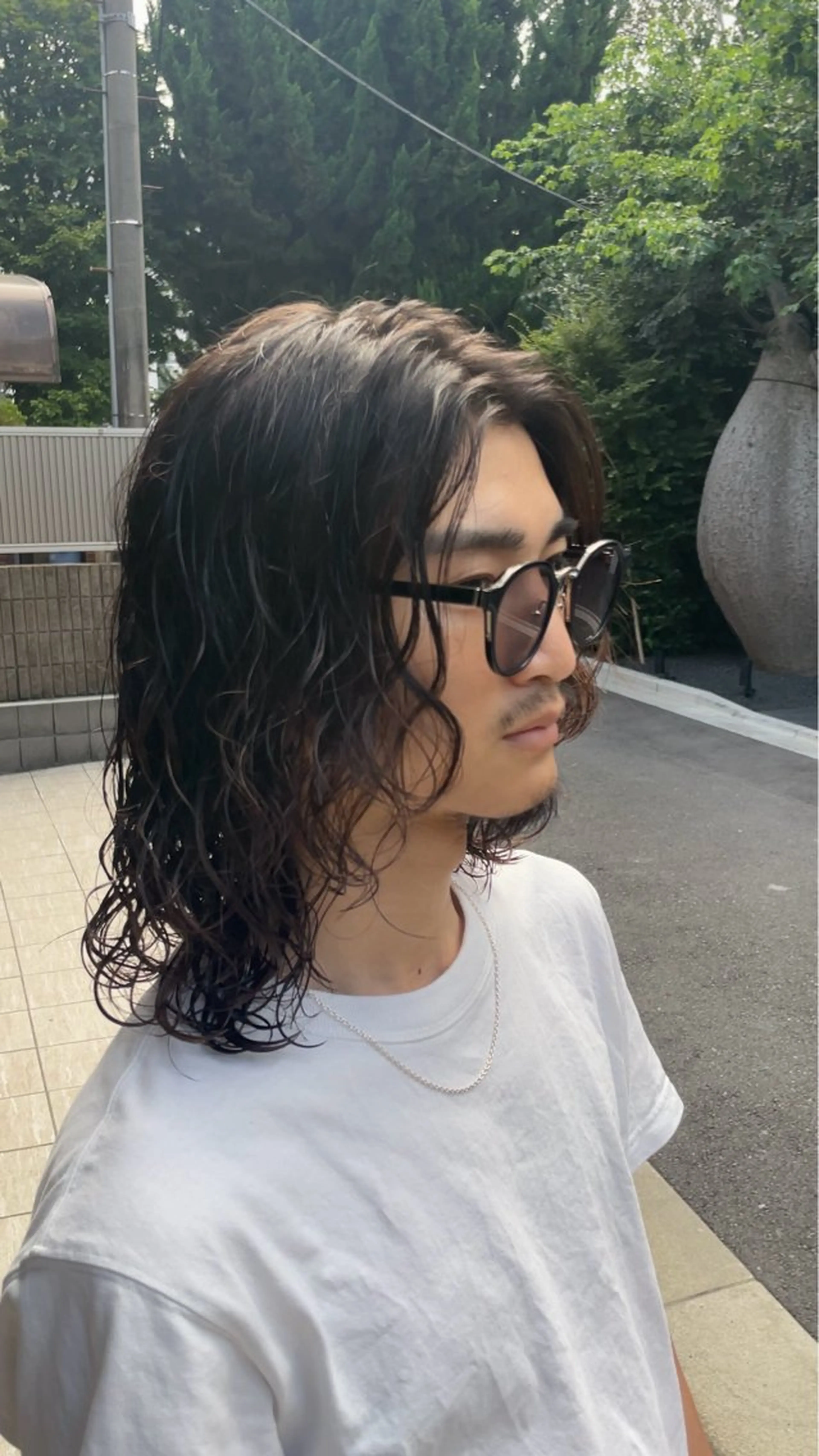 ミディアム パーマ メンズ fifth 菅崎愛斗のヘアスタイル