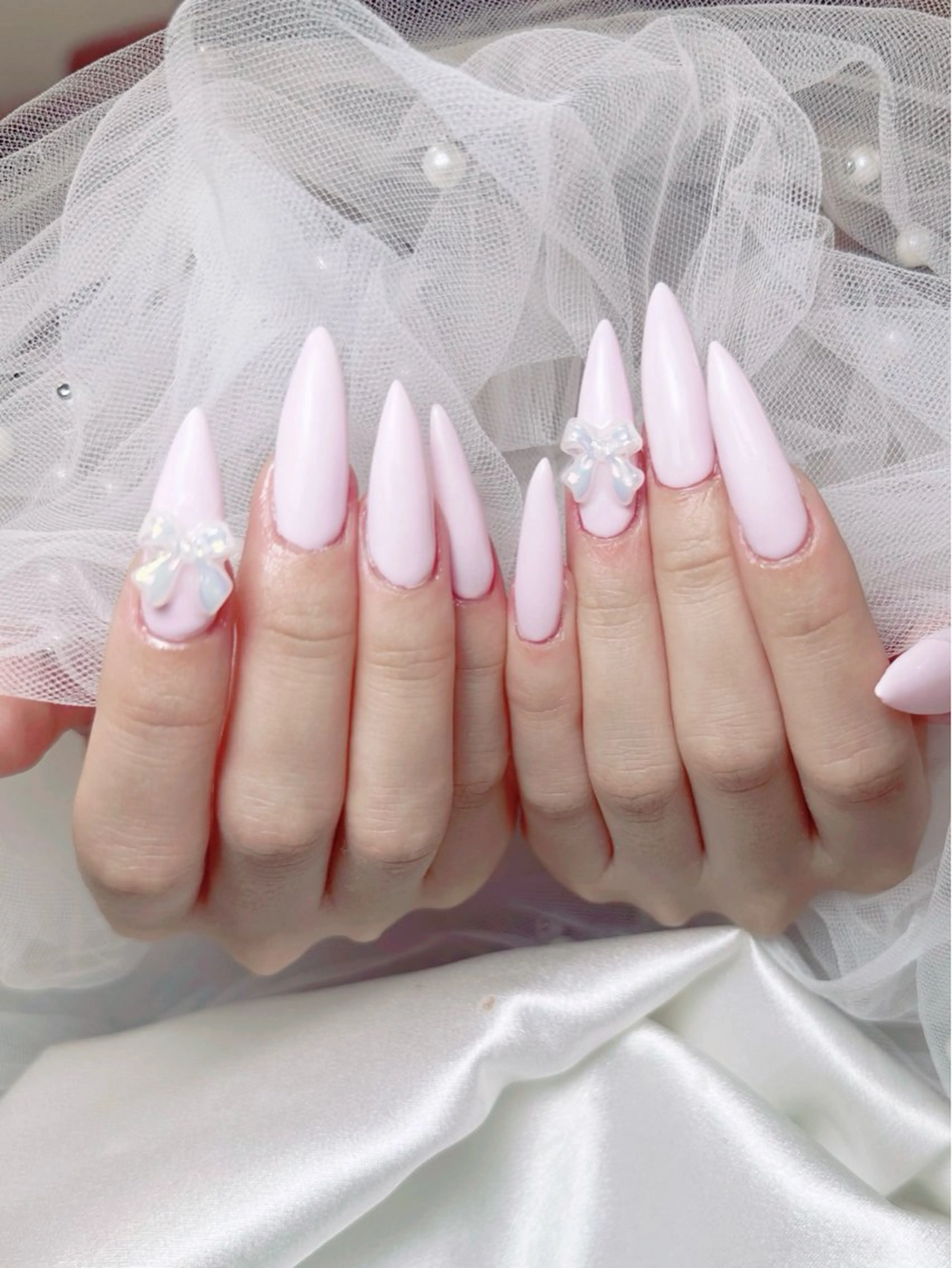 ネイル フレンチネイル ジェルネイル ハート 韓国ネイル マグネットネイル ハンドネイル ネイルサロン lotusのネイルデザイン