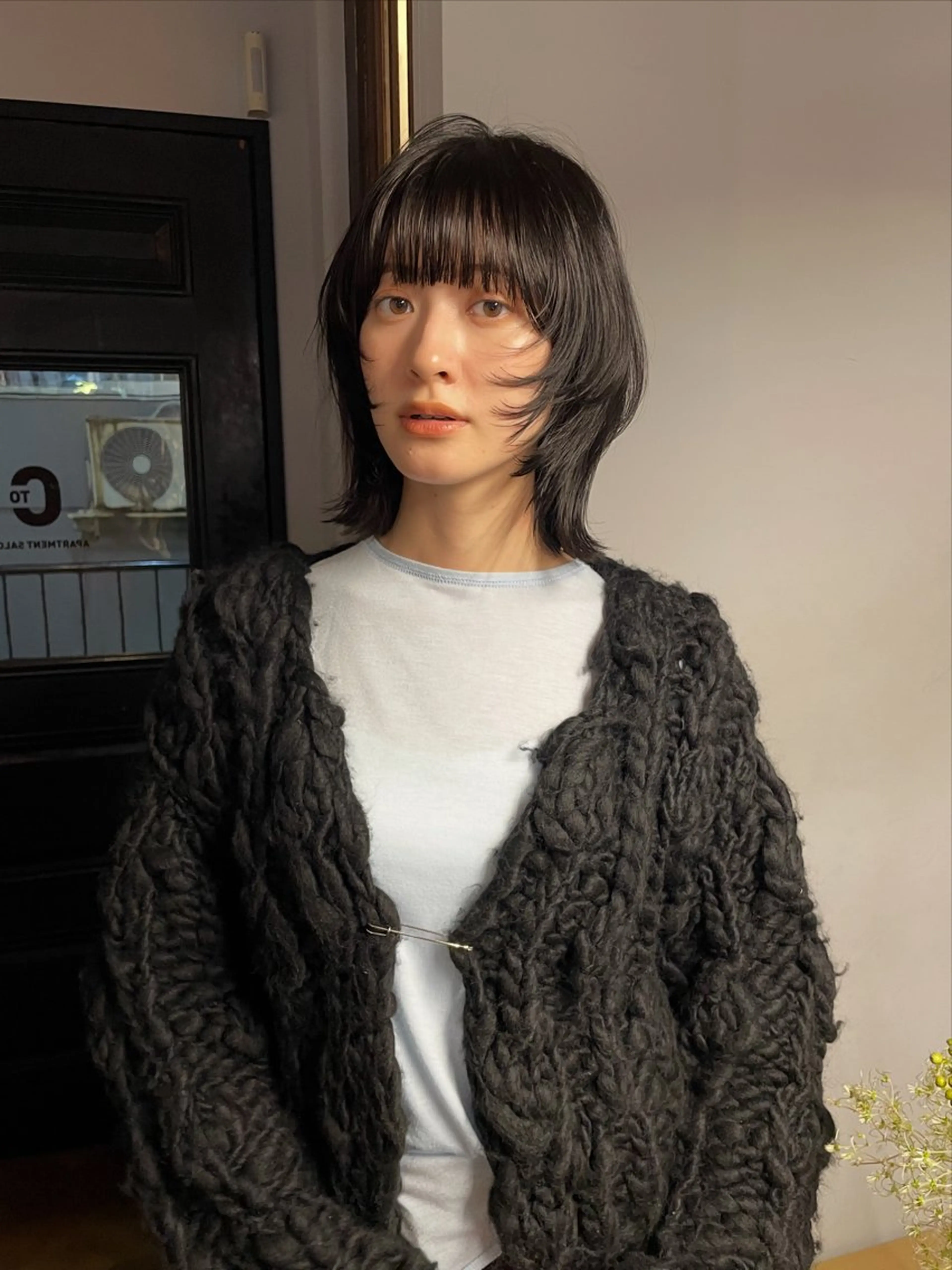 ミディアム カラー ボブ/ミディアム RIONAのヘアスタイル