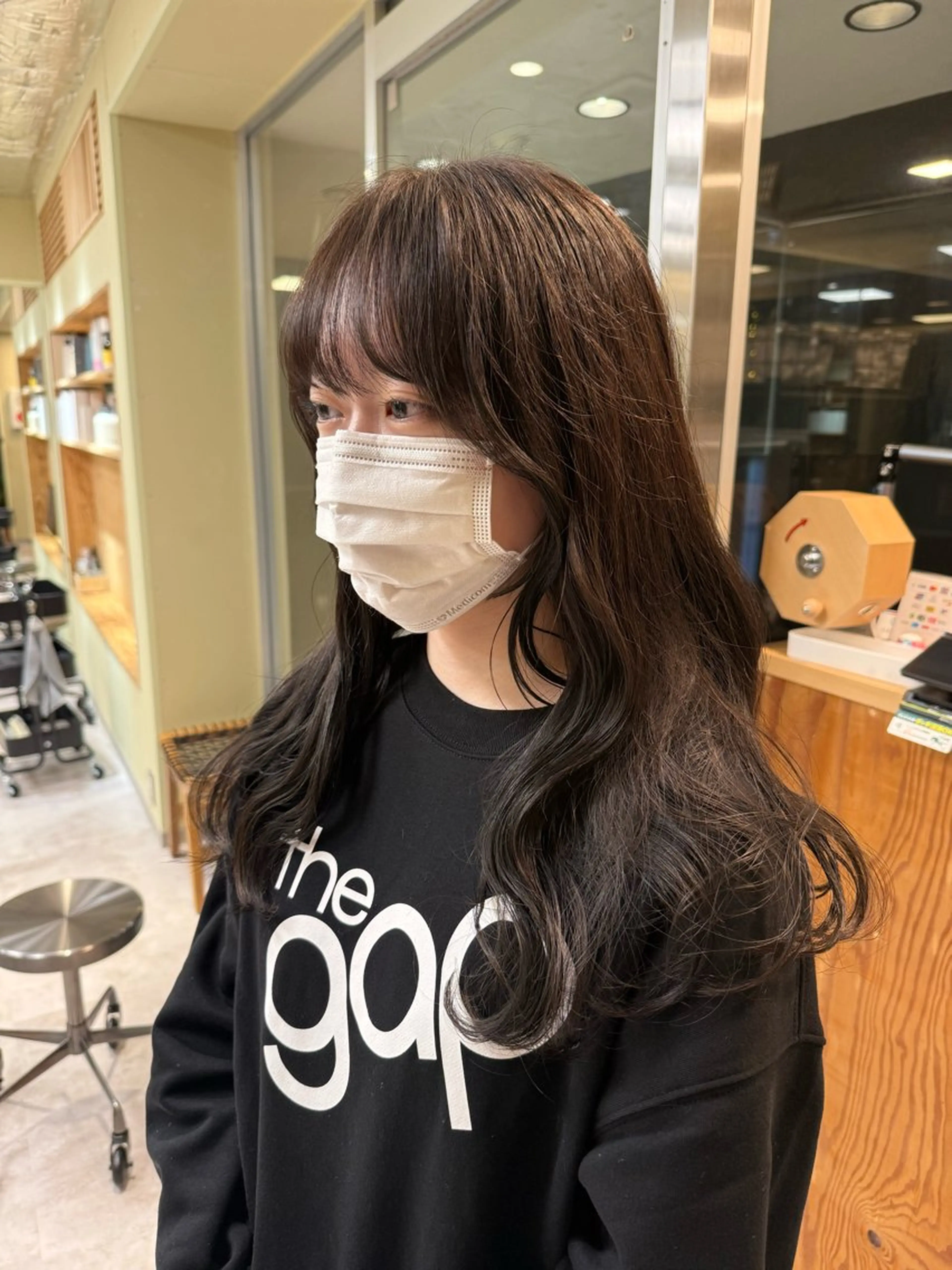 セミロング カラー カット ヘアカラー トリートメント 伶風/ボブ/ ハッシュカットのヘアスタイル