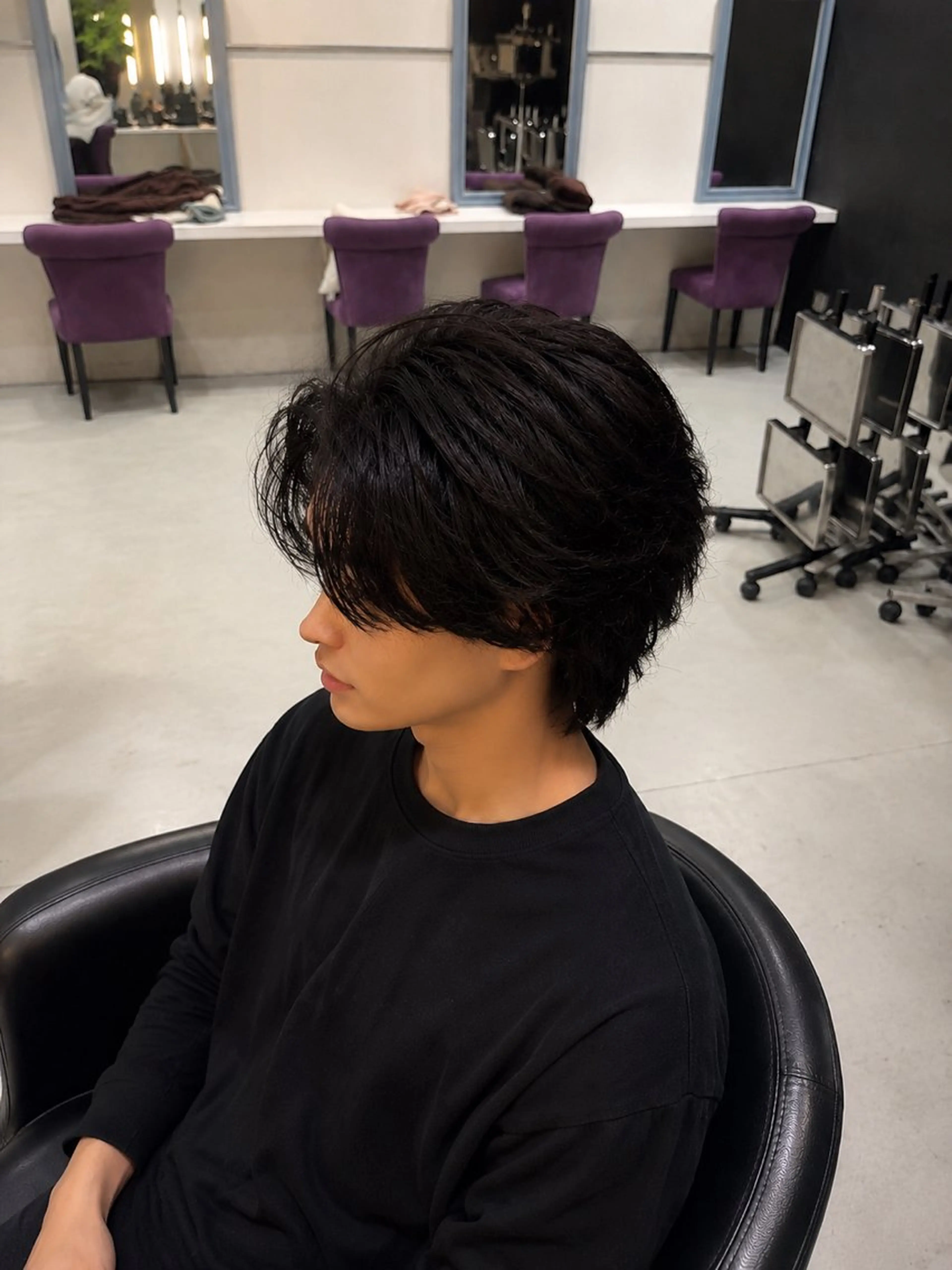 パーマ メンズ カット パーマ 井上 慈温のヘアスタイル