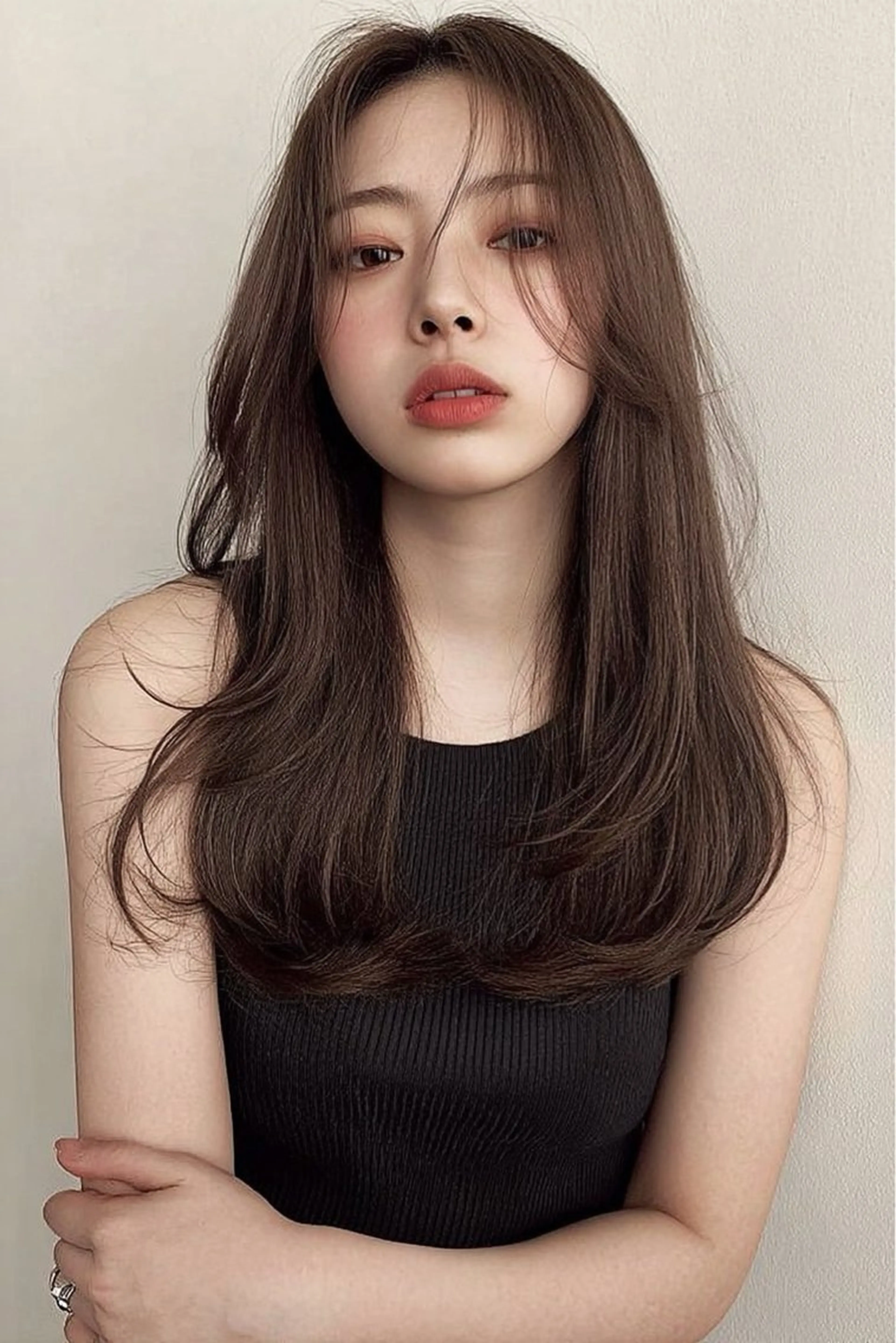 ロング カット ヘアカラー トリートメント Ryo /透明感カラーのヘアスタイル