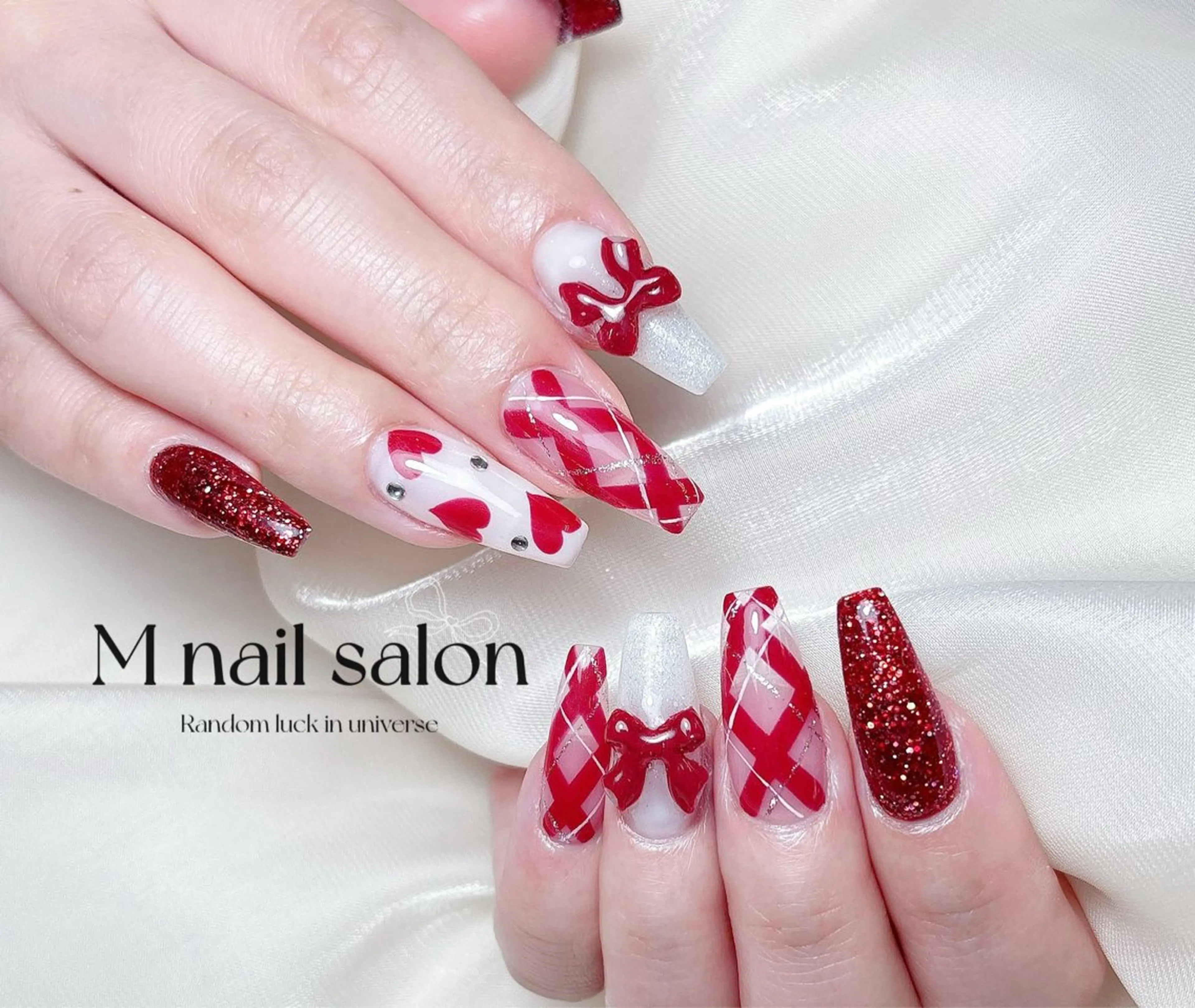 ネイル ハンドネイル M🌷nail 長さだし専門店のネイルデザイン