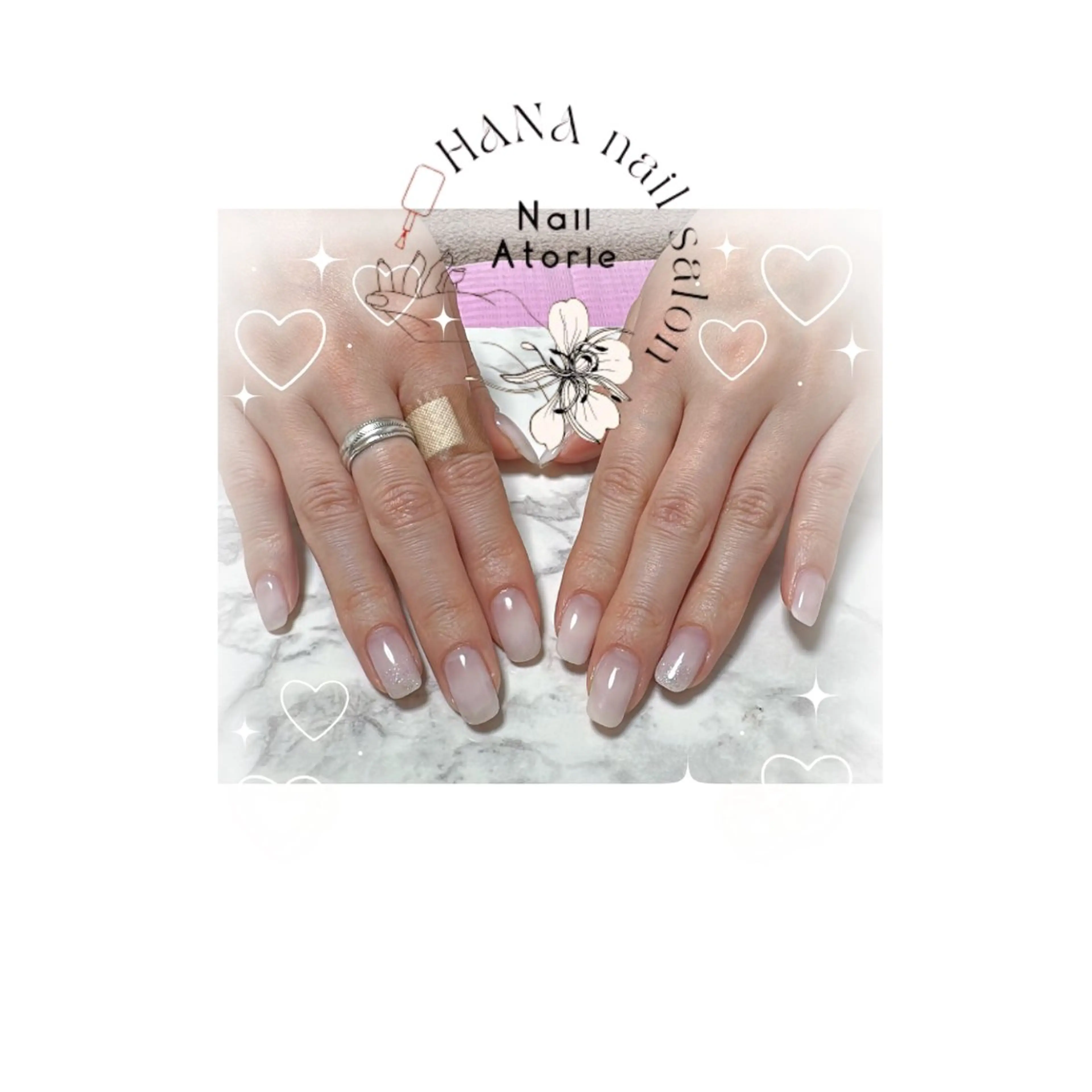 ネイル オフィスネイル シンプルネイル ハンドネイル HaNA 　nail salonのネイルデザイン