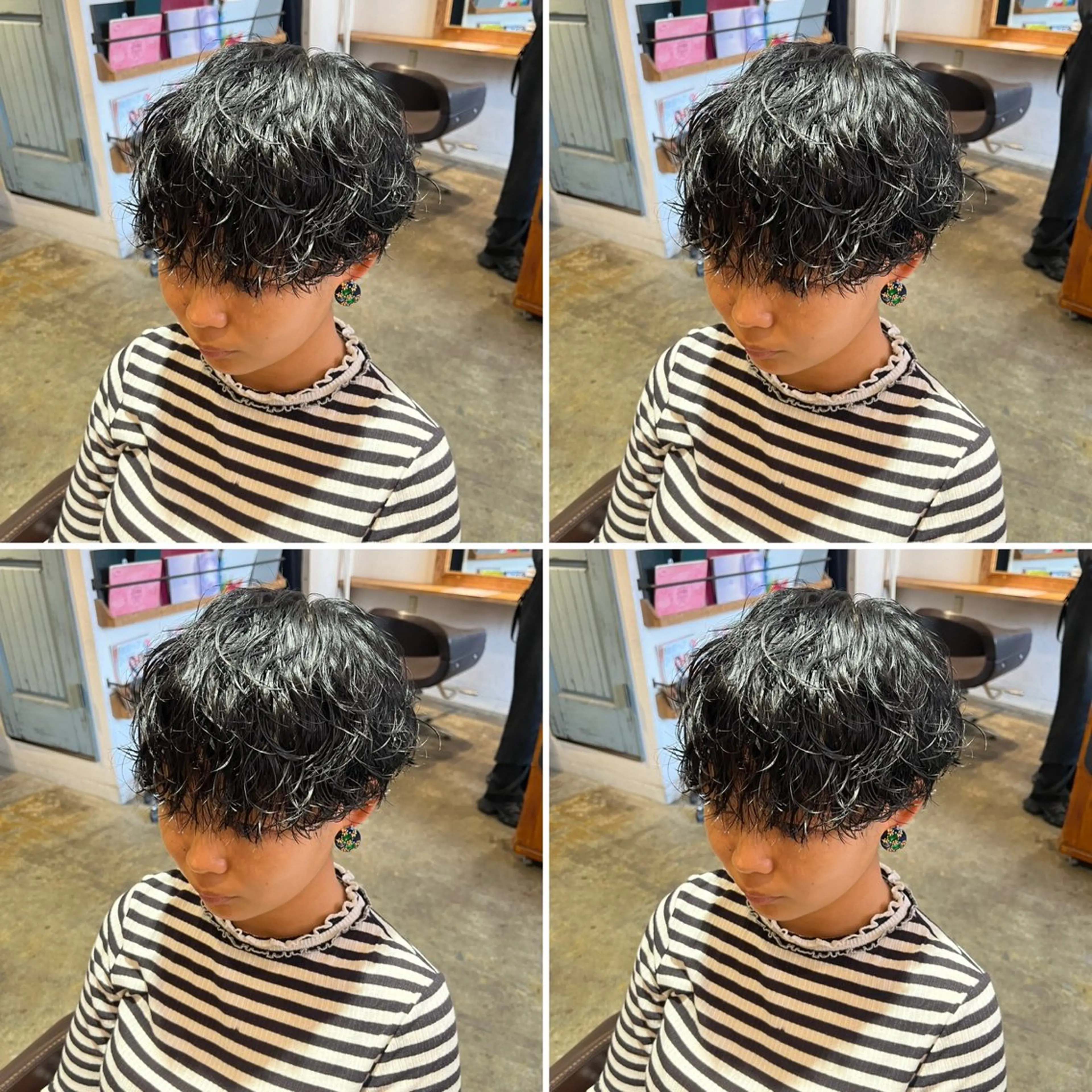 ショート パーマ メンズ カット パーマ トリートメント ヘアセット 💈メンズパーマ特化 店長望月謙二郎💈のヘアスタイル