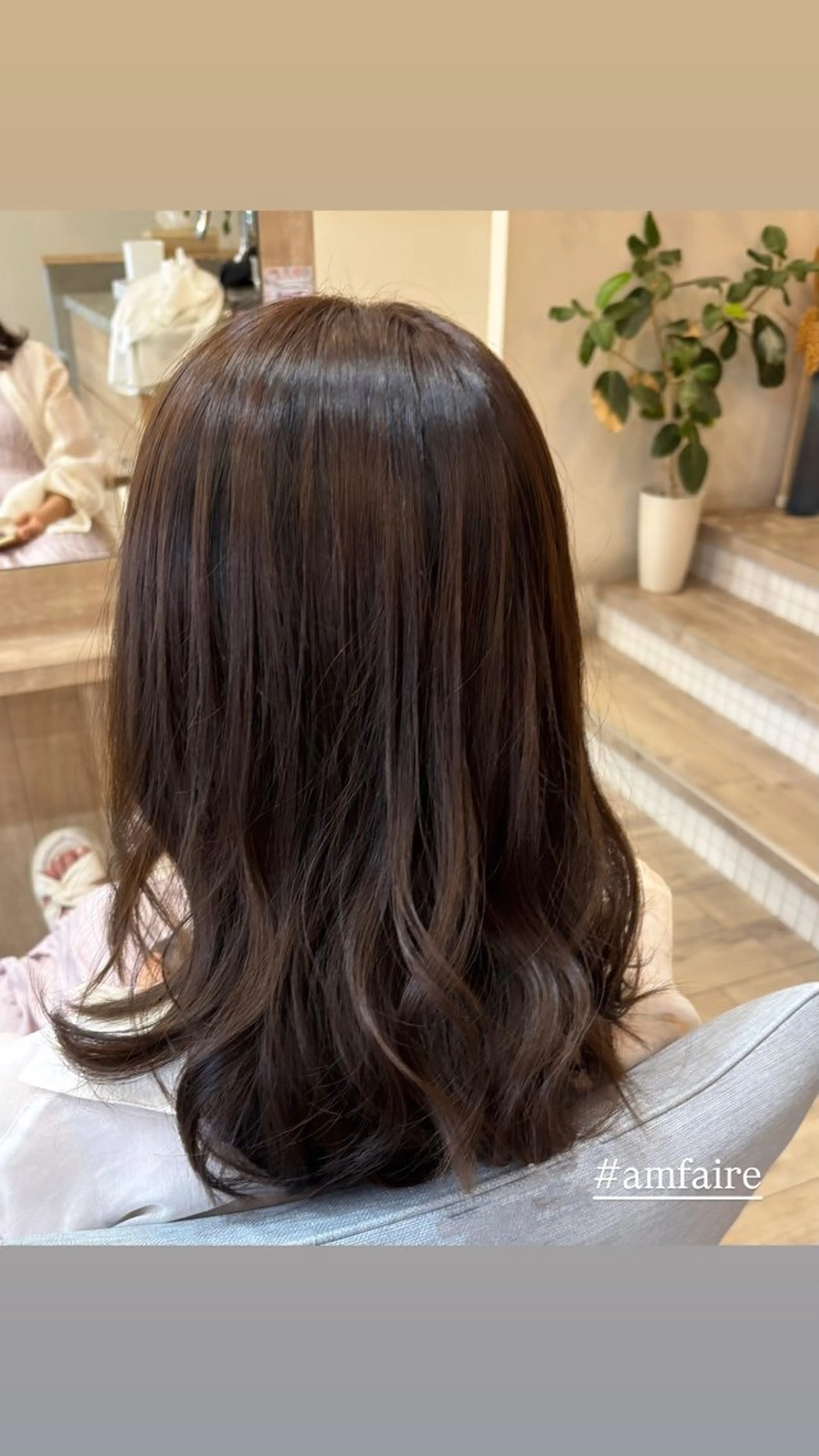 セミロング shimizu .のヘアスタイル