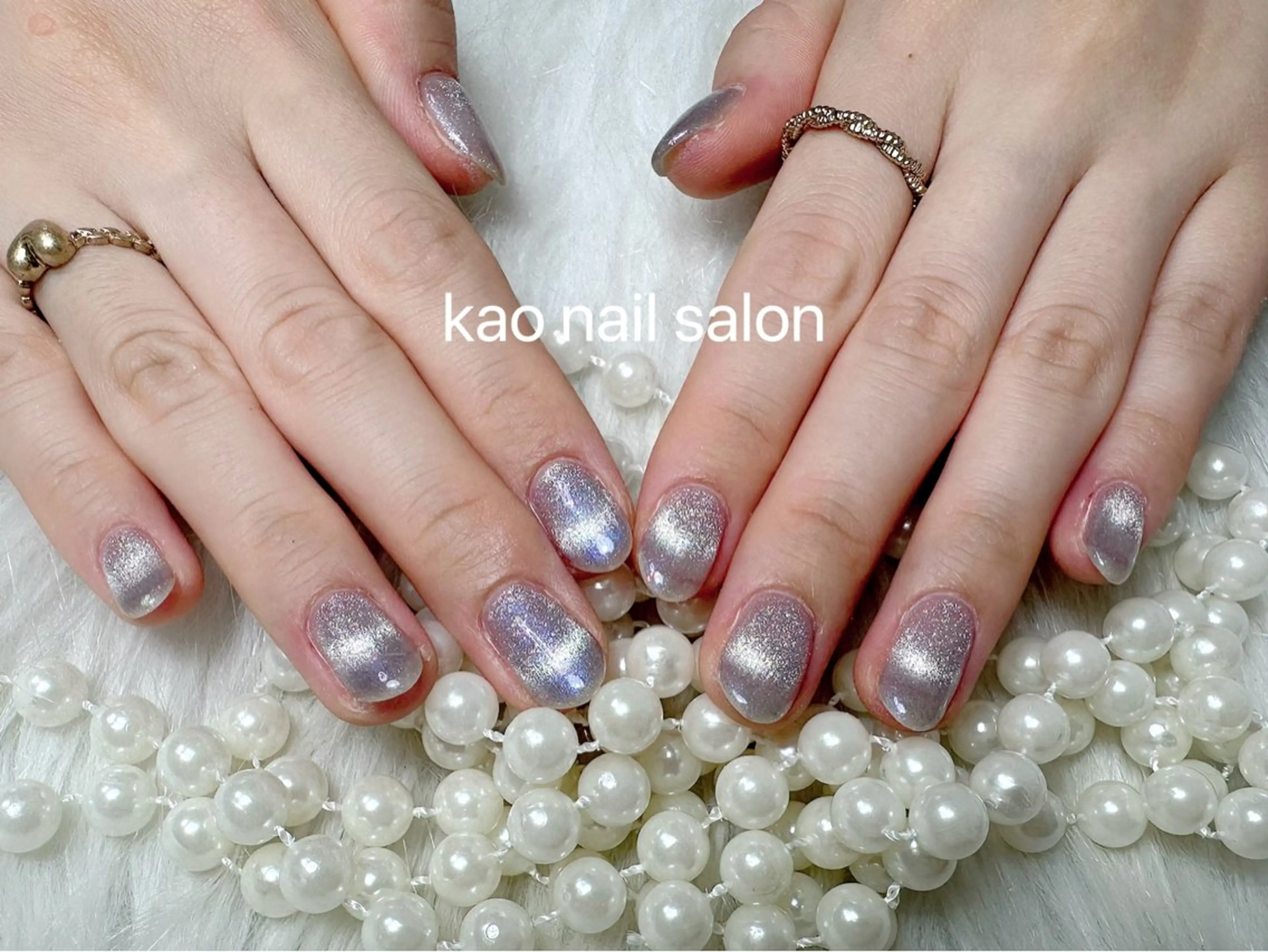 ネイル チークネイル 長さ出し フレンチネイル ジェルネイル ガラスフレンチ kao nail マグネット/長さだしのネイルデザイン