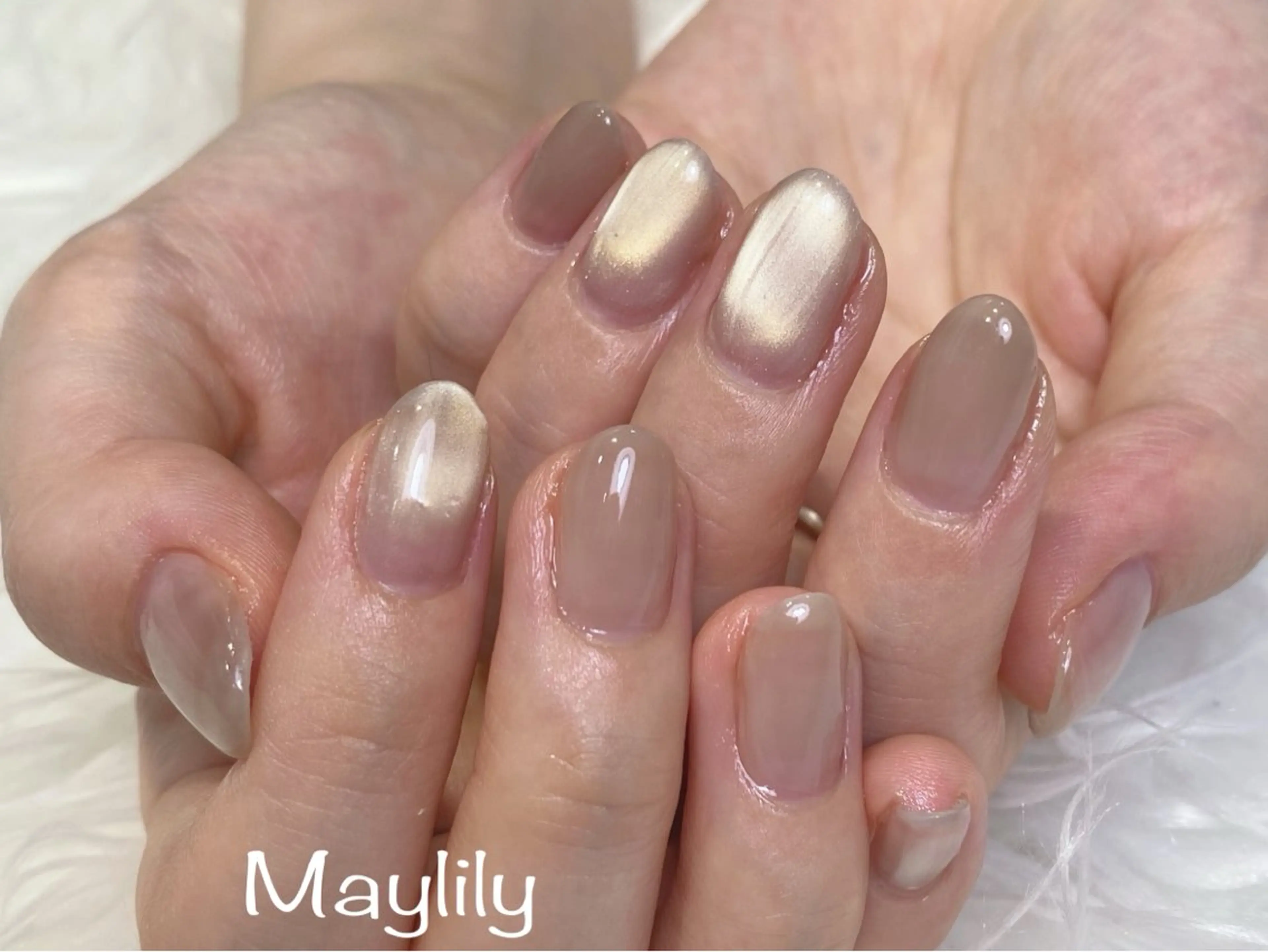 ネイル マグネットネイル ワンカラーネイル ハンドネイル Nail care salon Maylily所属・Nail salon Maylilyのネイルデザイン