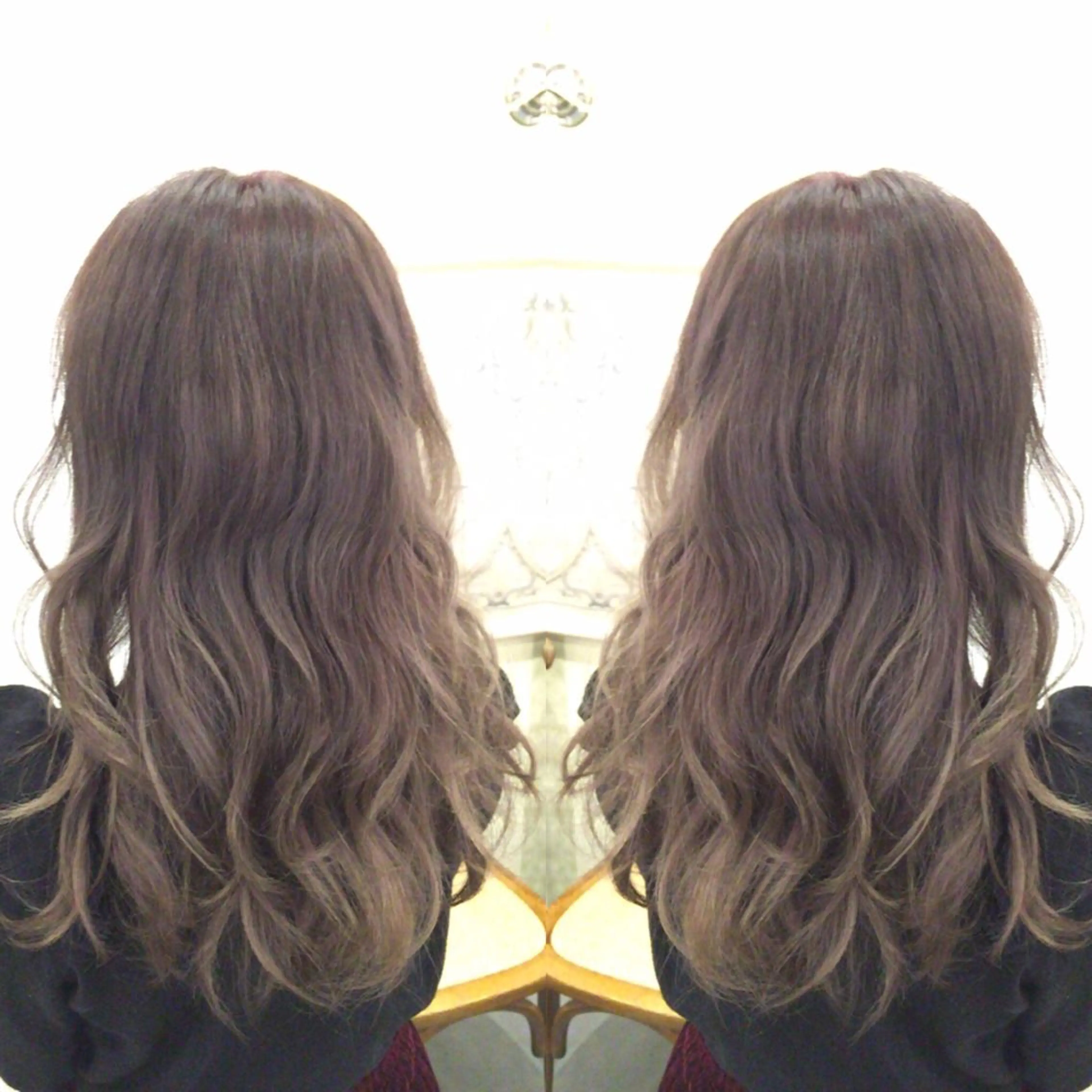 ロング カラー イルミナカラー 外国人風カラー 髪質改善.縮毛矯正 ×韓国ヘアyukiのヘアスタイル