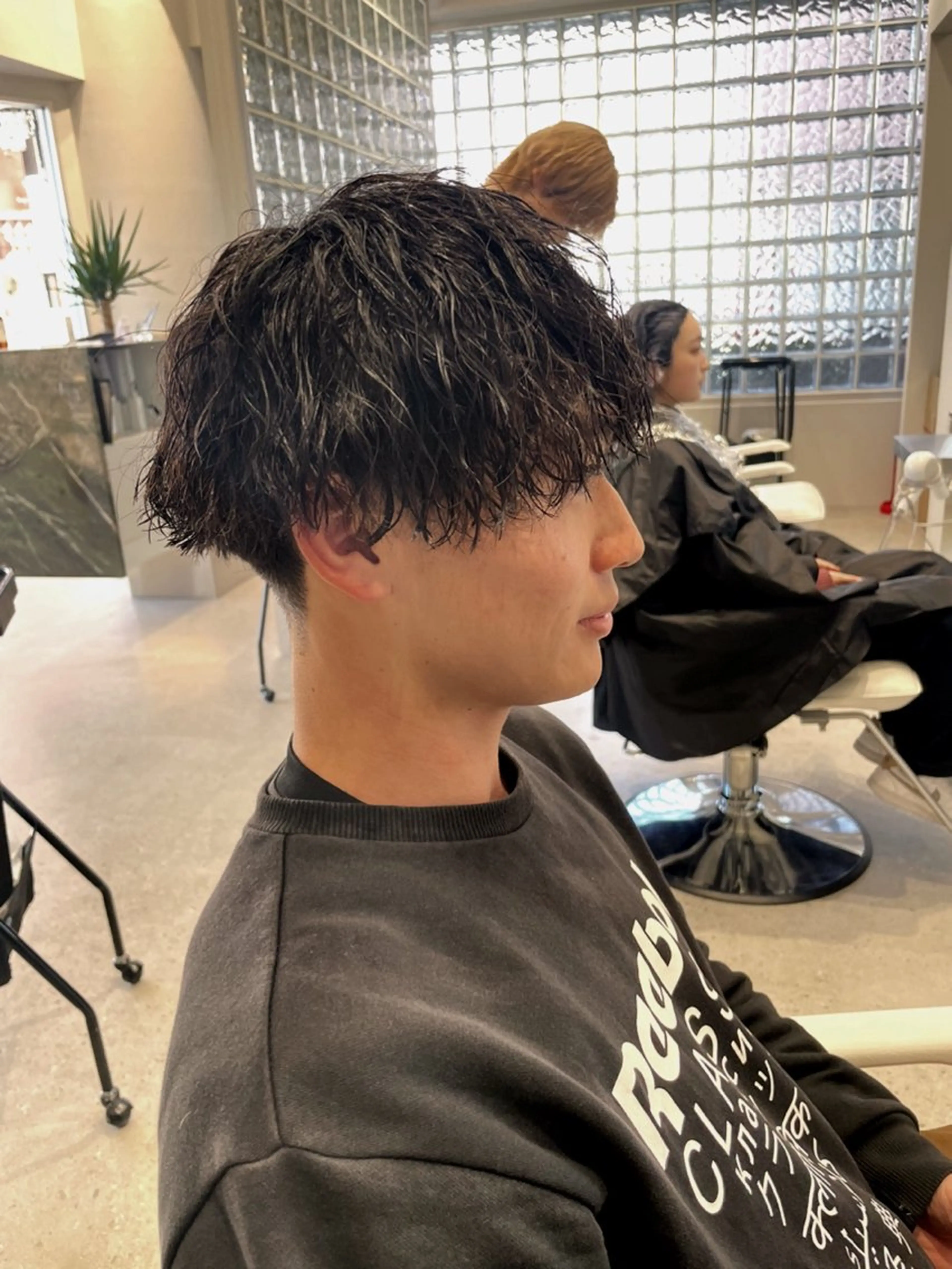 パーマ メンズ 無料ショートモデル 募集中❗️秋山ひらいのヘアスタイル