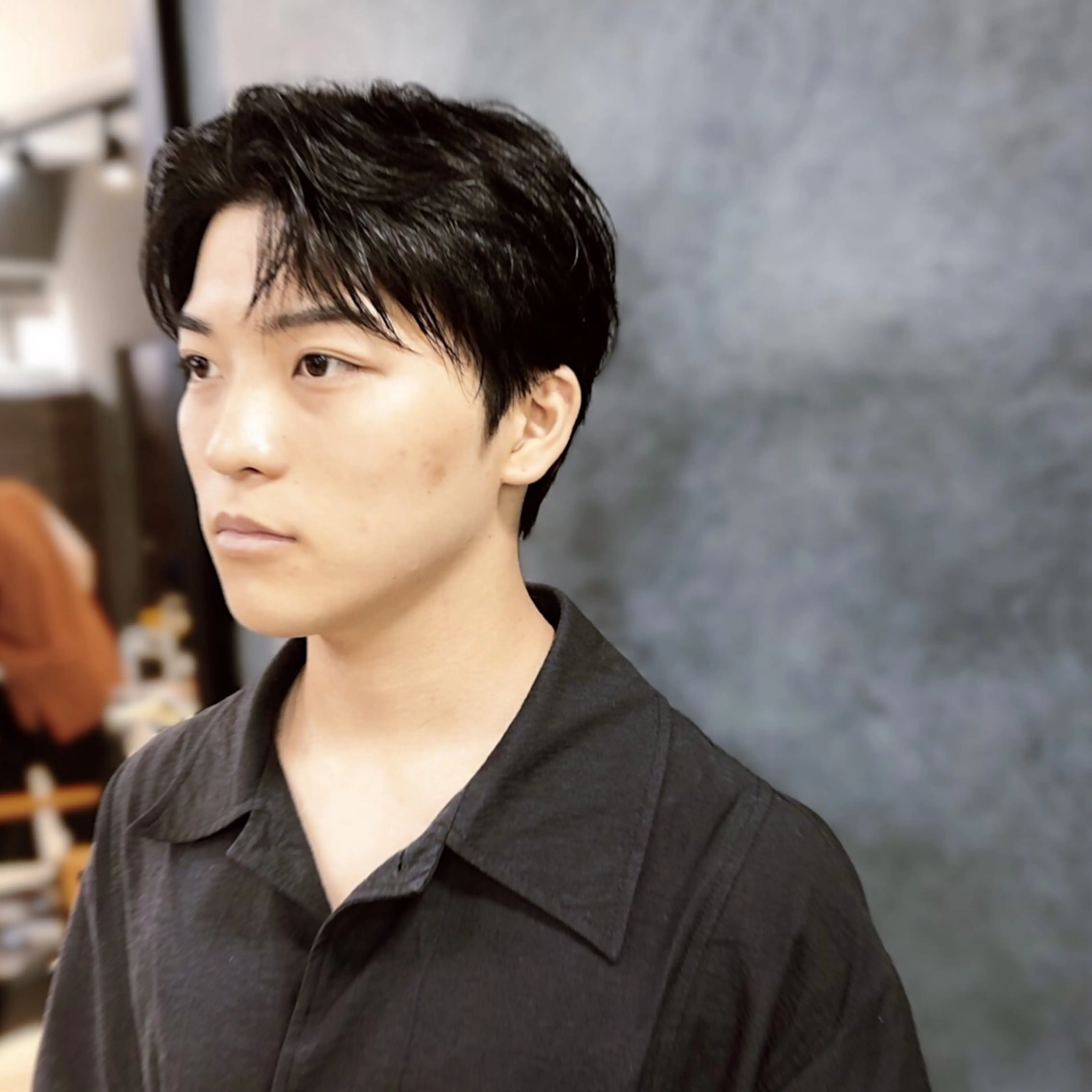 ヘアアレンジ メンズ コンマヘア メンズパーマ 刈り上げ カット トリートメント ヘアセット メンズ特化✂️栗原 侑也のヘアスタイル