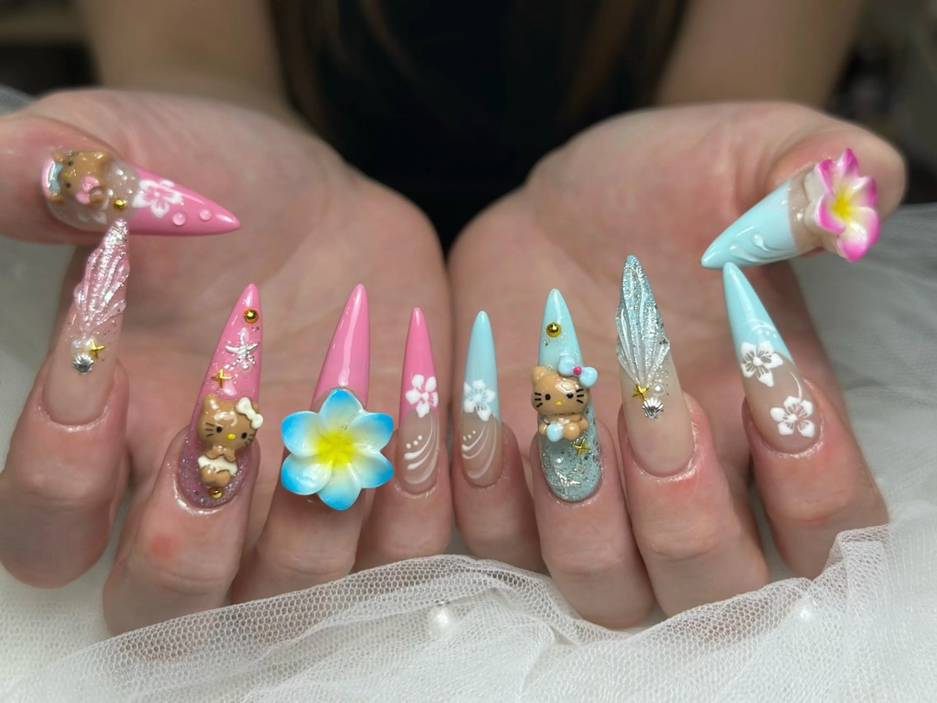 ネイル フレンチネイル グラデーション 韓国ネイル マグネットネイル シンプルネイル ハンドネイル CoMo Nailのネイルデザイン