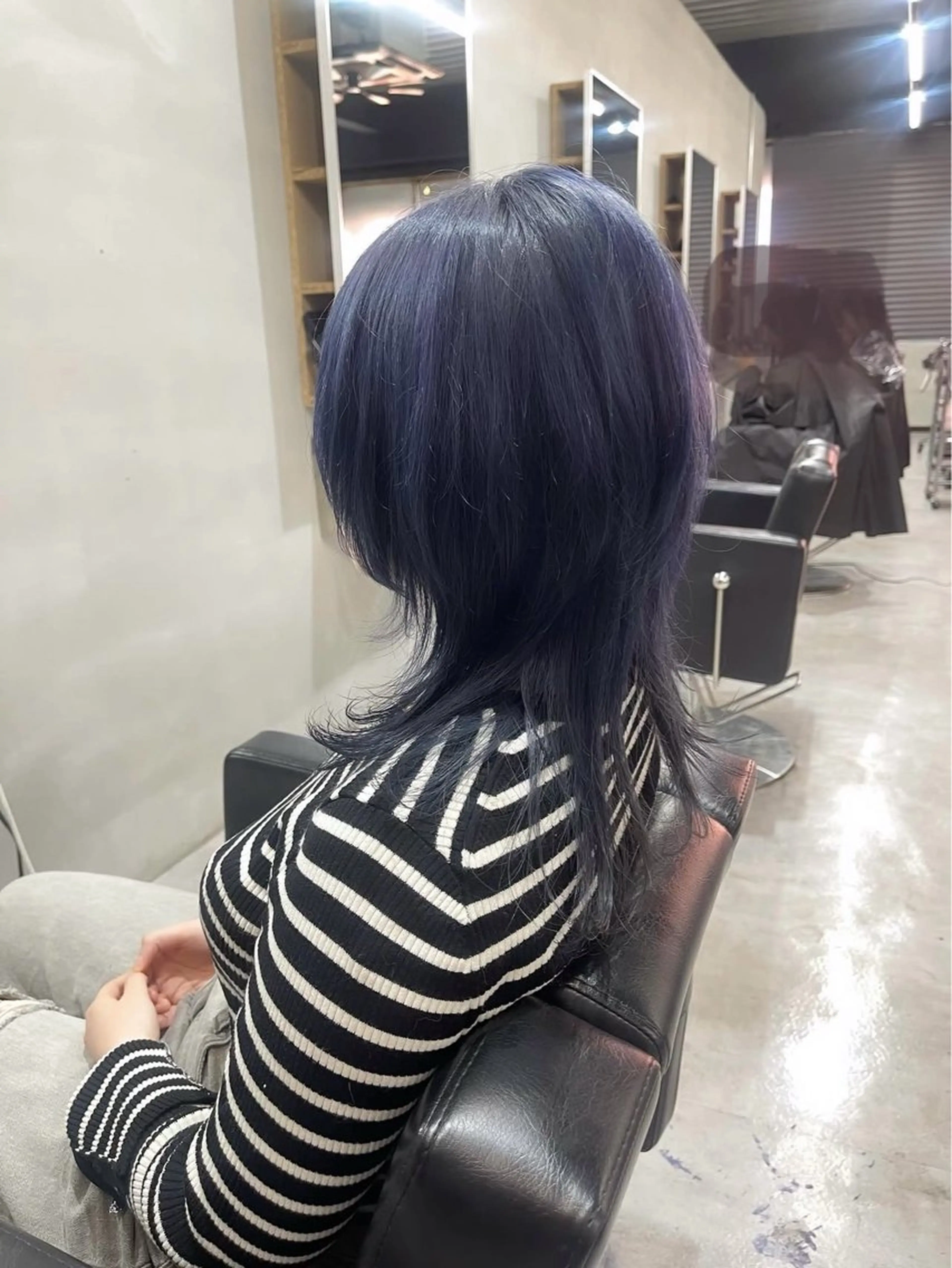 セミロング レイヤーカット ウルフカット ウルフレイヤー カット ヘアカラー 柏 ウルフ/レイヤー 田中佐和🐺のヘアスタイル