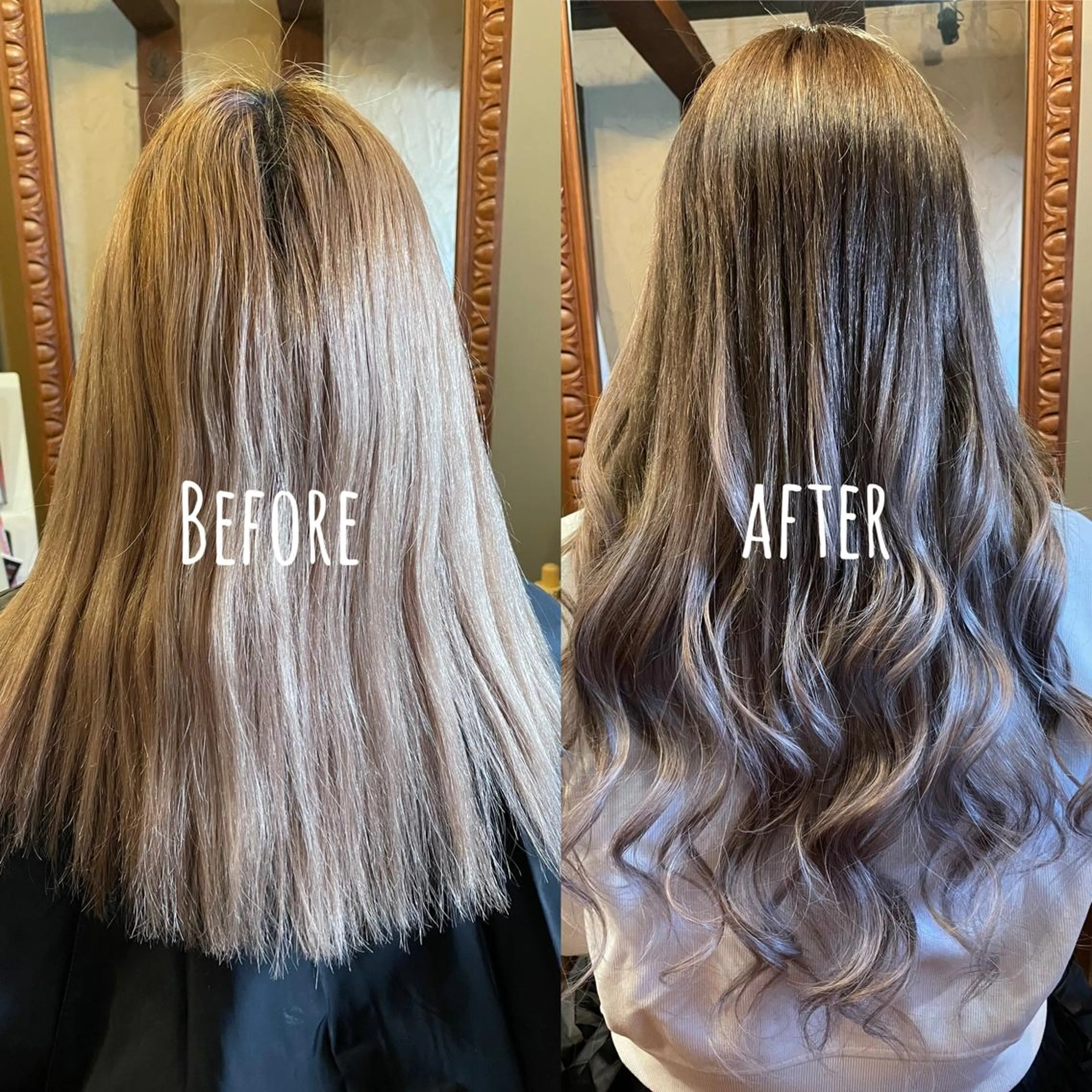 ロング シールエクステ エクステ カット ヘアカラー エクステ ❤️MASAKO❤️ 🌸🩷エクステ🩷のヘアスタイル