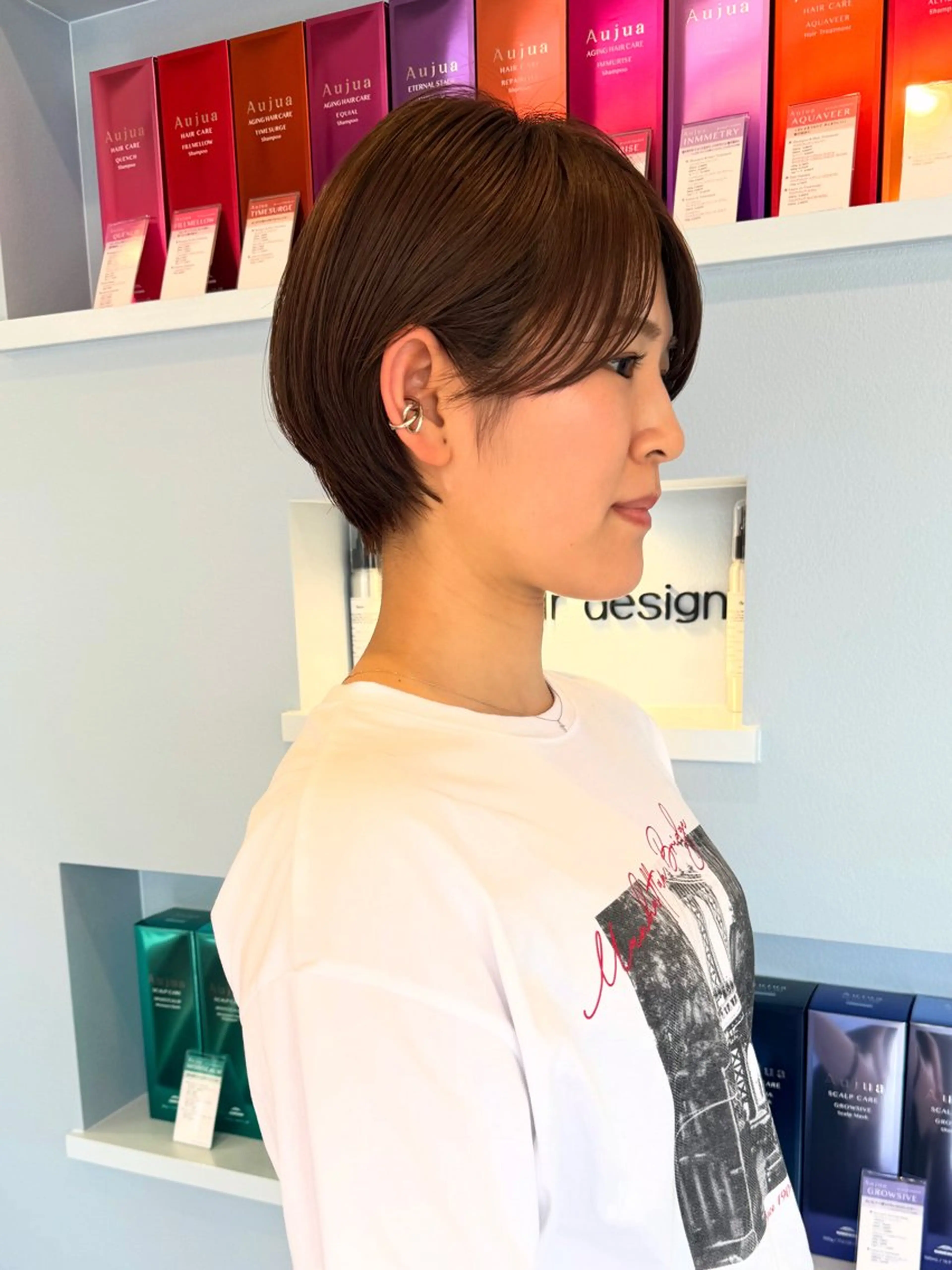 ショート ショートボブ ボブ 髪質改善 ショートヘア カット ヘアカラー トリートメント suii..hair designのヘアスタイル