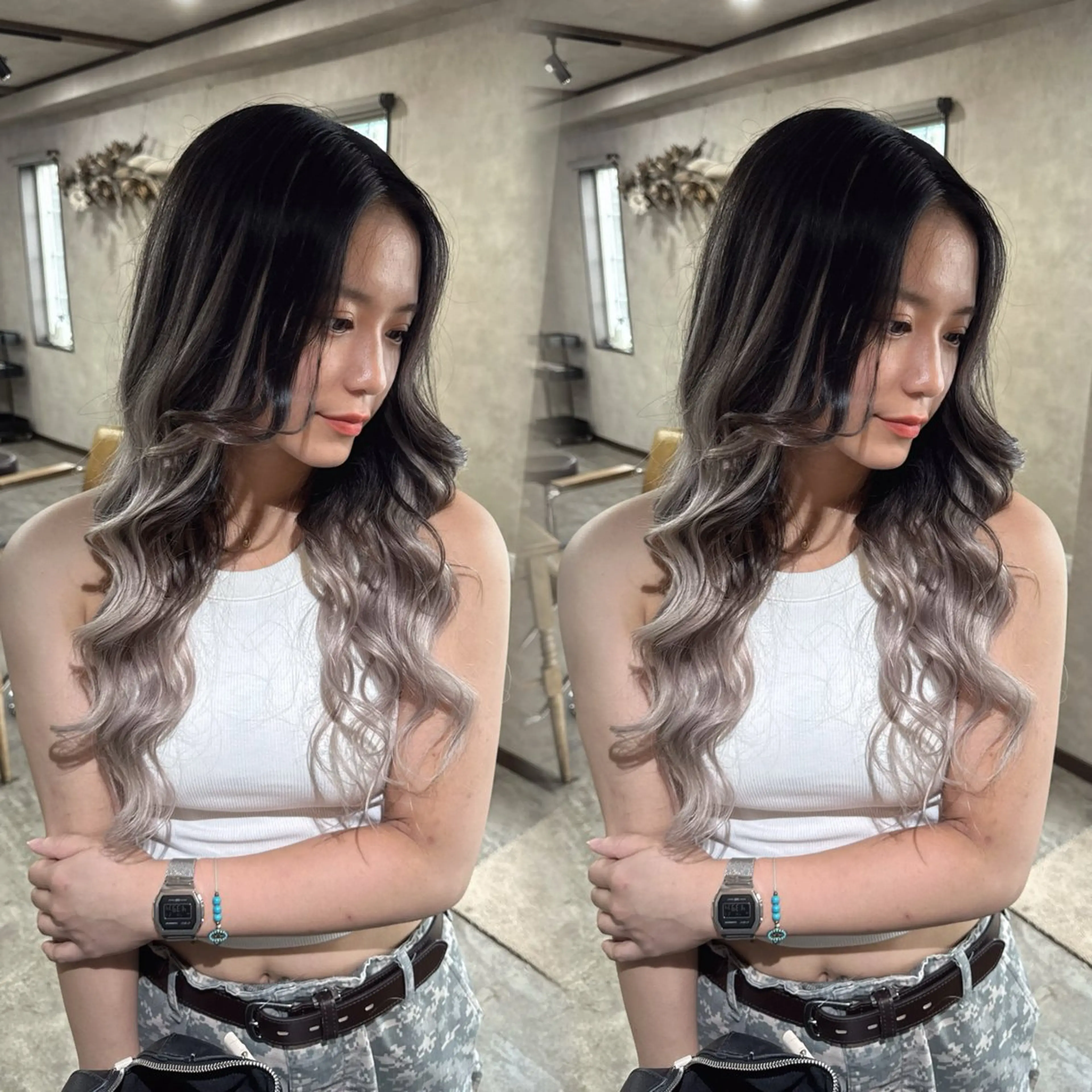 ミディアム un chou chou所属・lisa  ︎︎のヘアスタイル