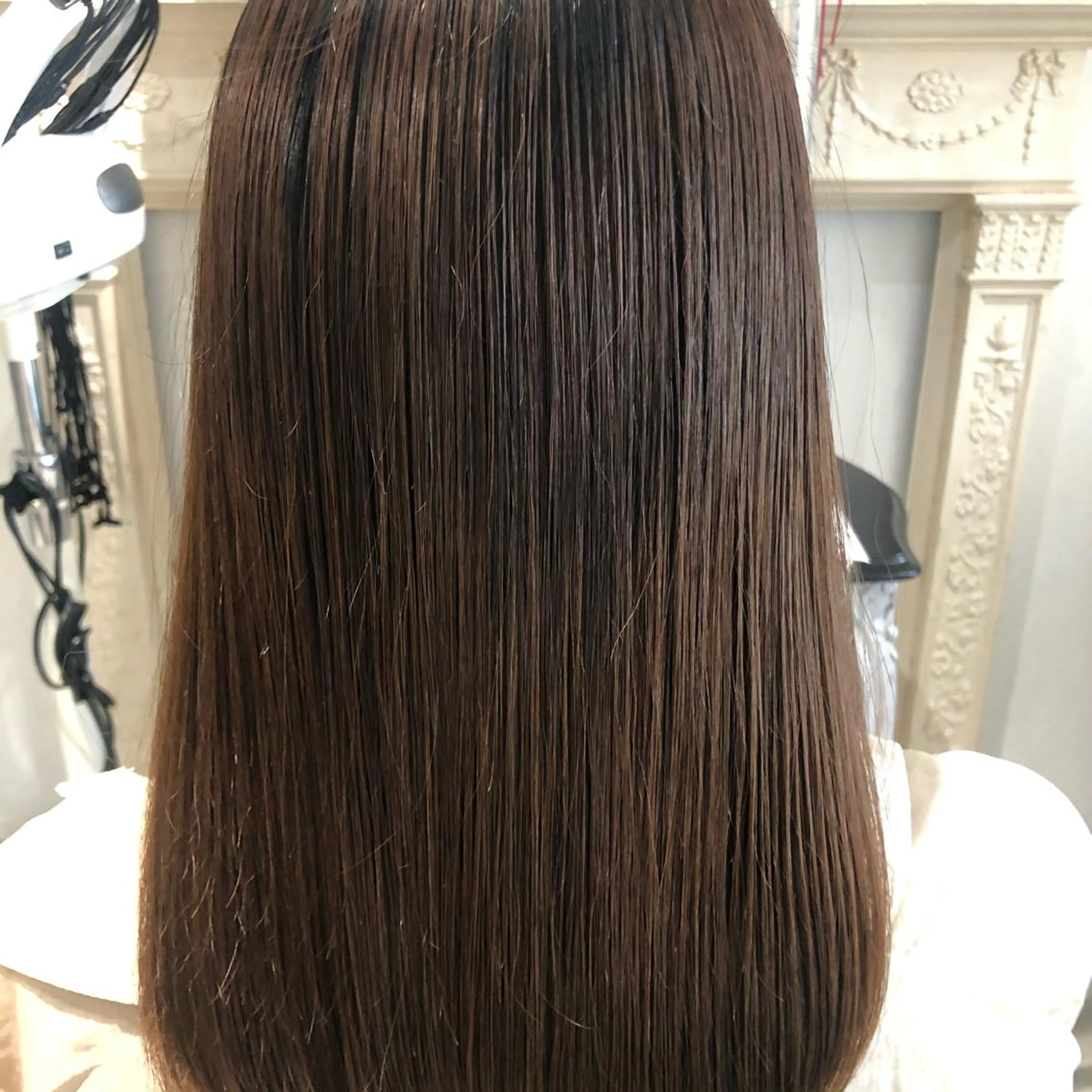 セミロング トリートメント 酸熱トリートメント 植田 彩加のヘアスタイル