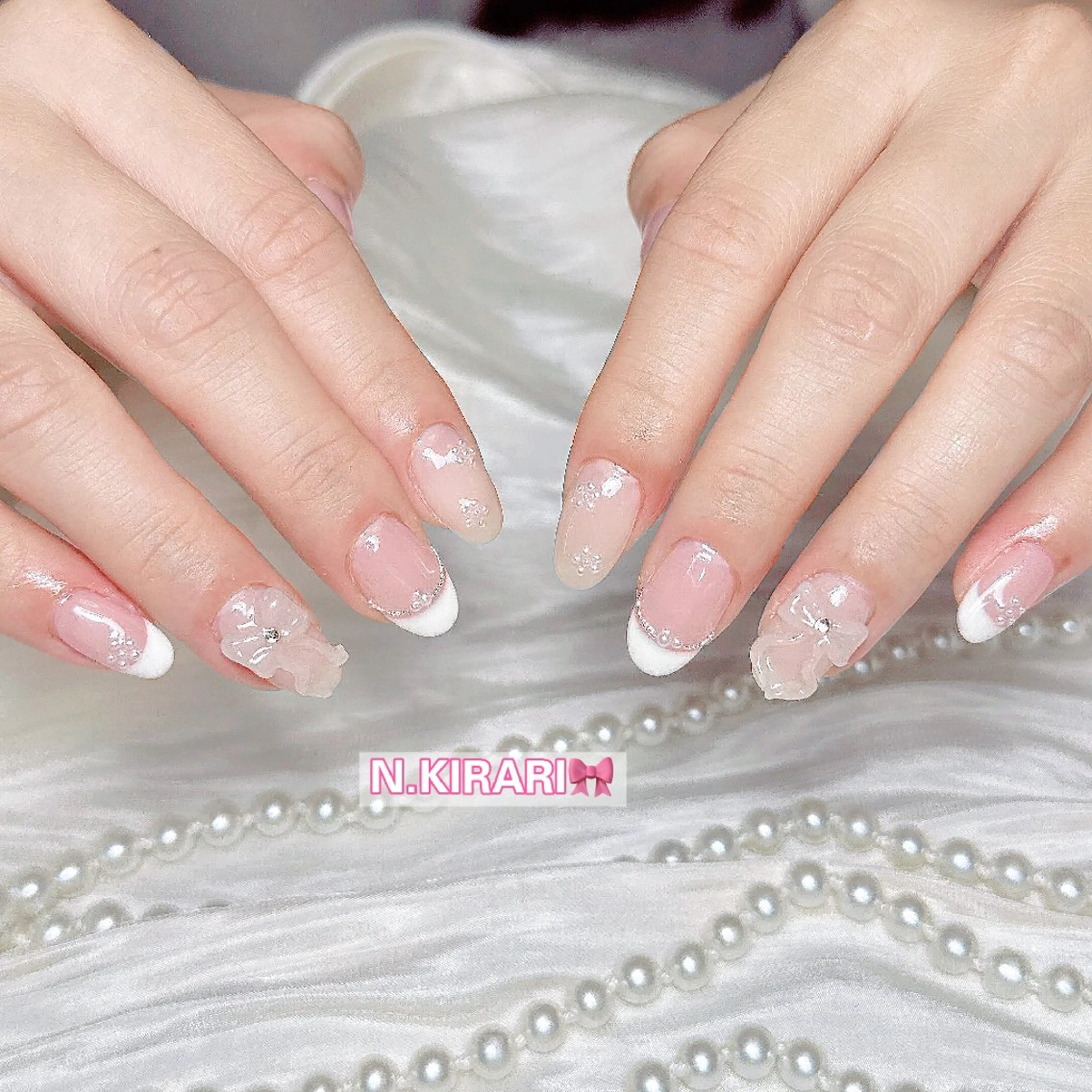 ネイル ハンドネイル ハンドケア 🎀 ユズ 🎀のネイルデザイン