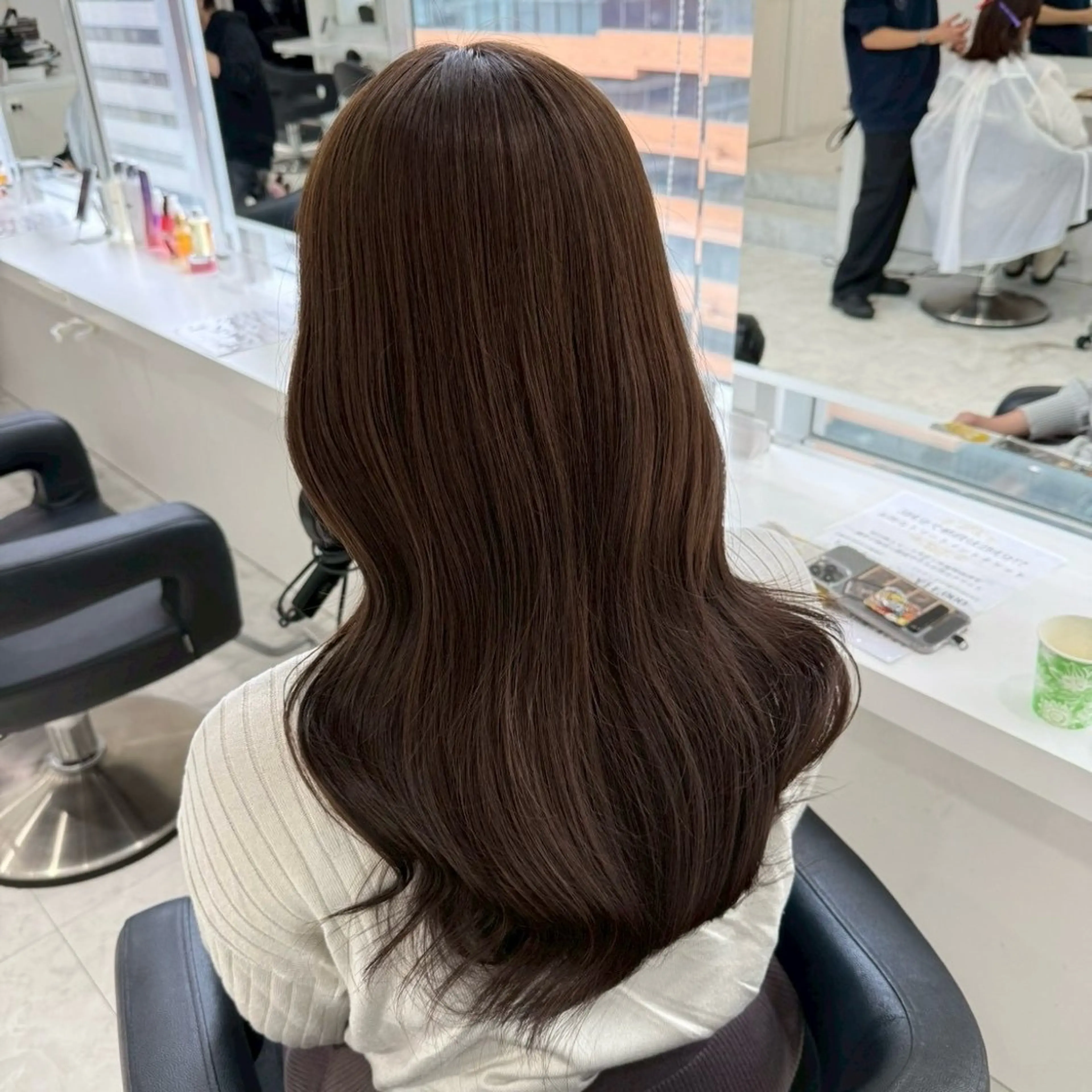 カラー 🤍ブリーチなし ブラウンhimi🤍のヘアスタイル