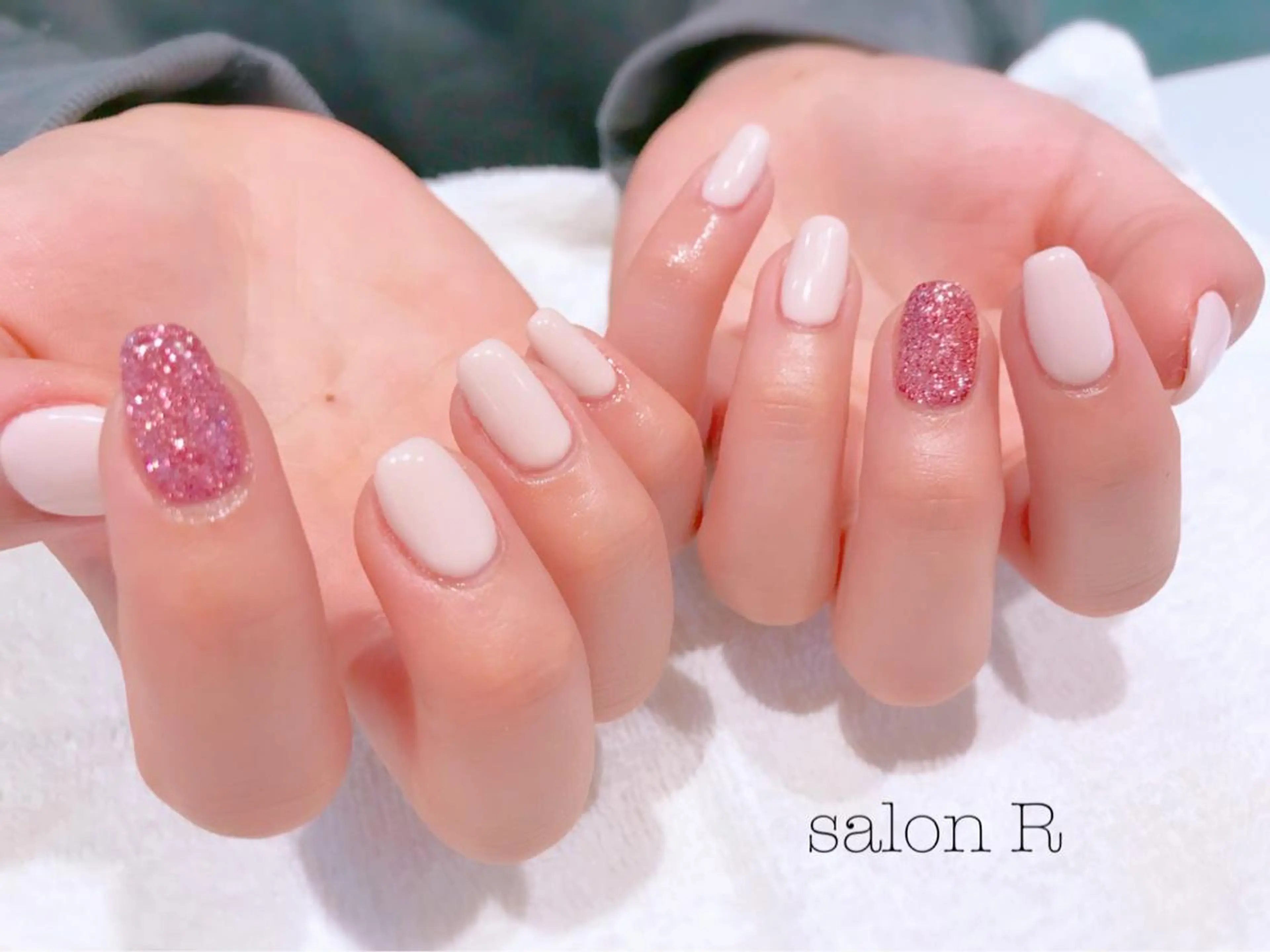 ネイル ワンカラーネイル スクエアネイル NARUMI HYODOのネイルデザイン