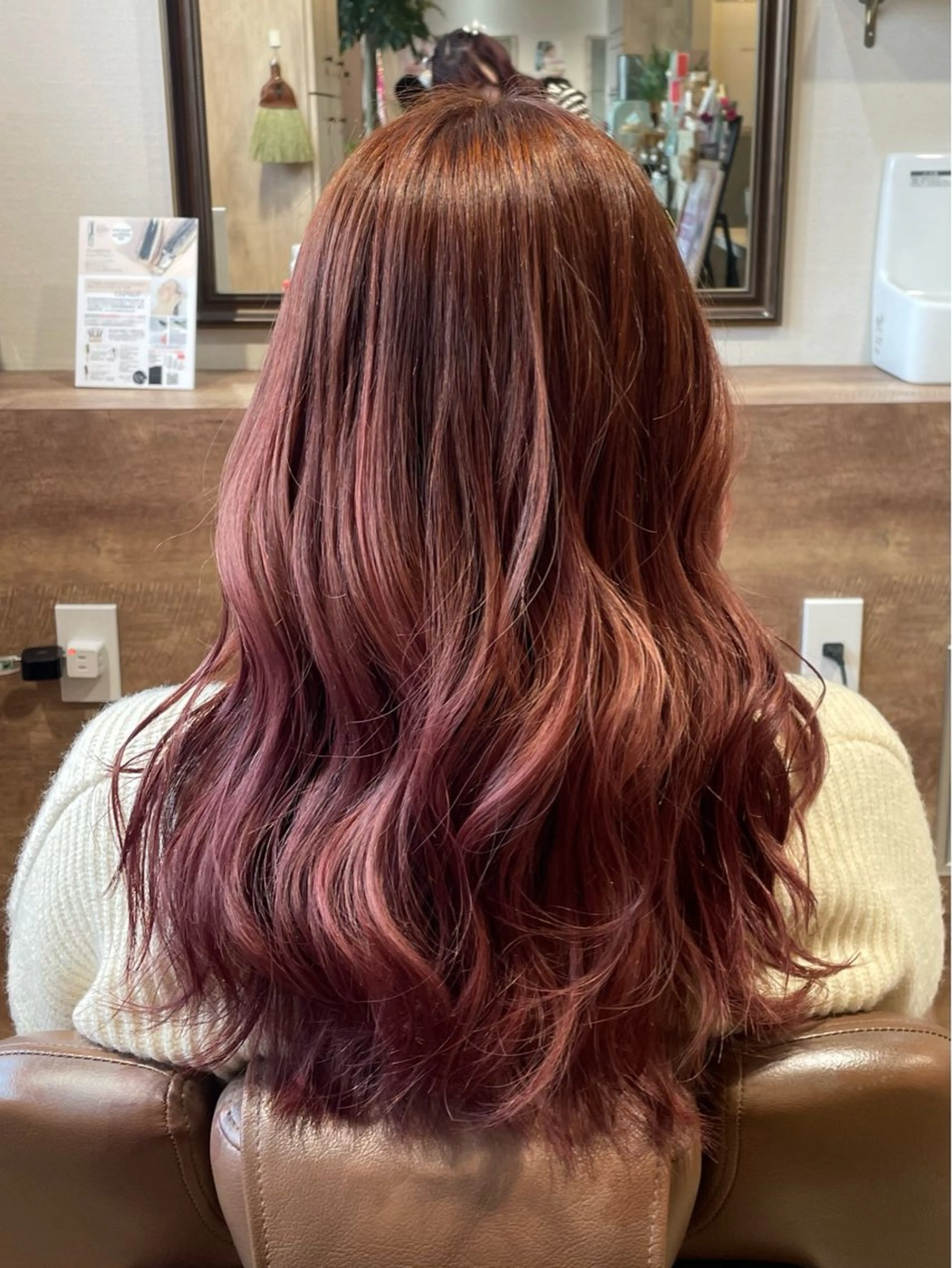 ロング カラー なつき/ 艶カラー/縮毛矯正のヘアスタイル