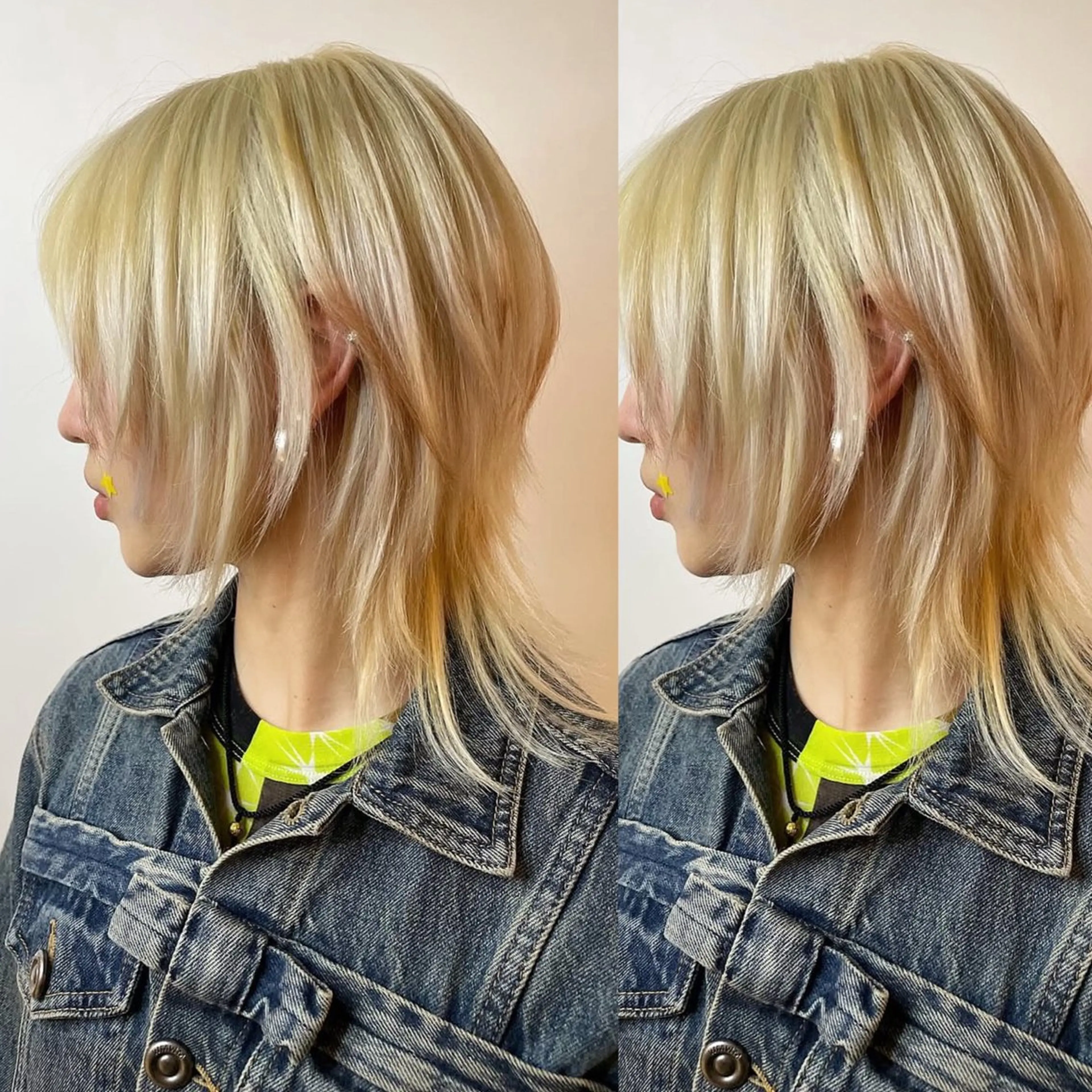 ミディアム ミディアムレイヤー ハイレイヤー レイヤーカット デザインカラー★★★ Haco+shihoのヘアスタイル