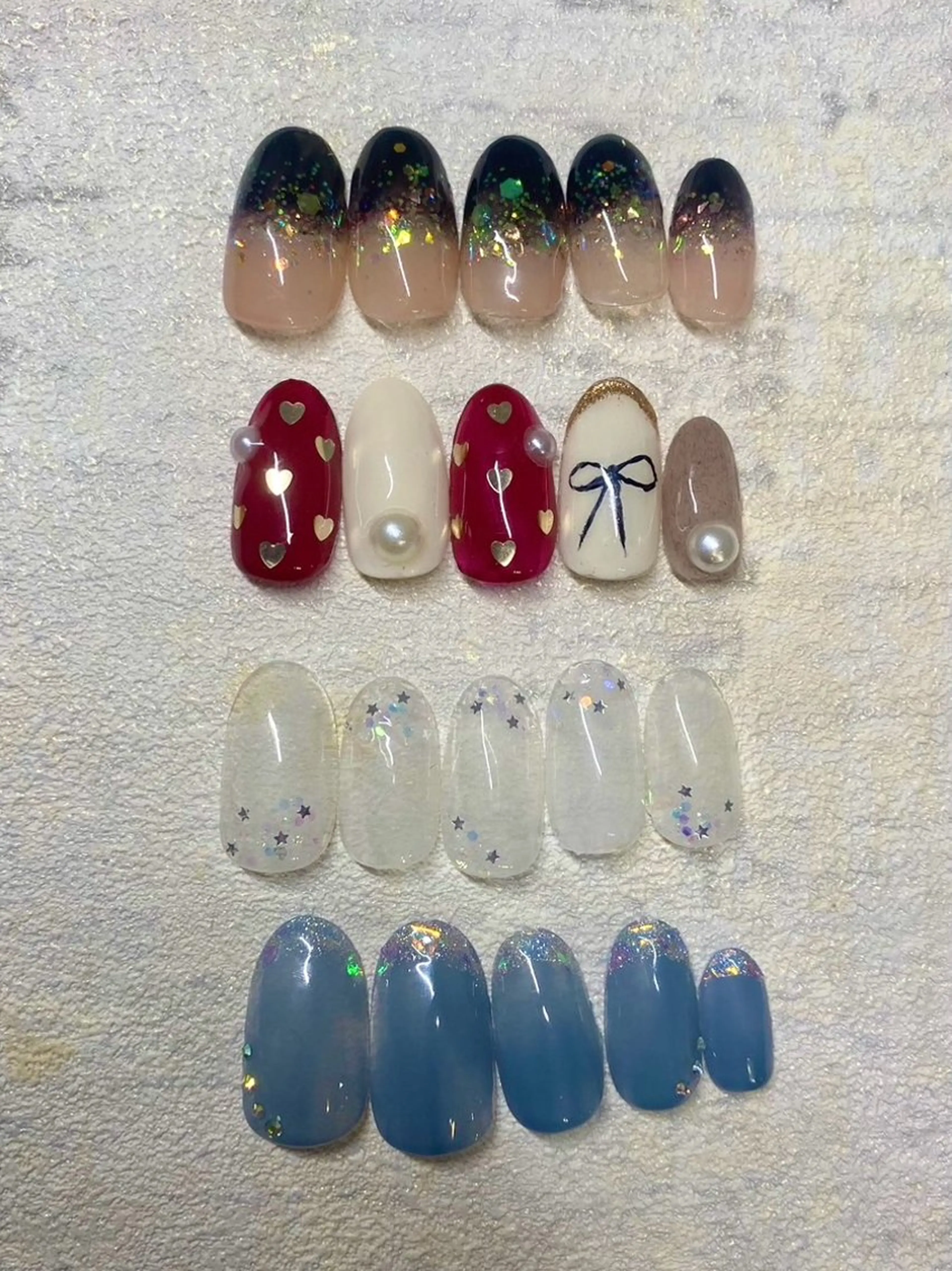 ミディアム stay goldのネイルデザイン