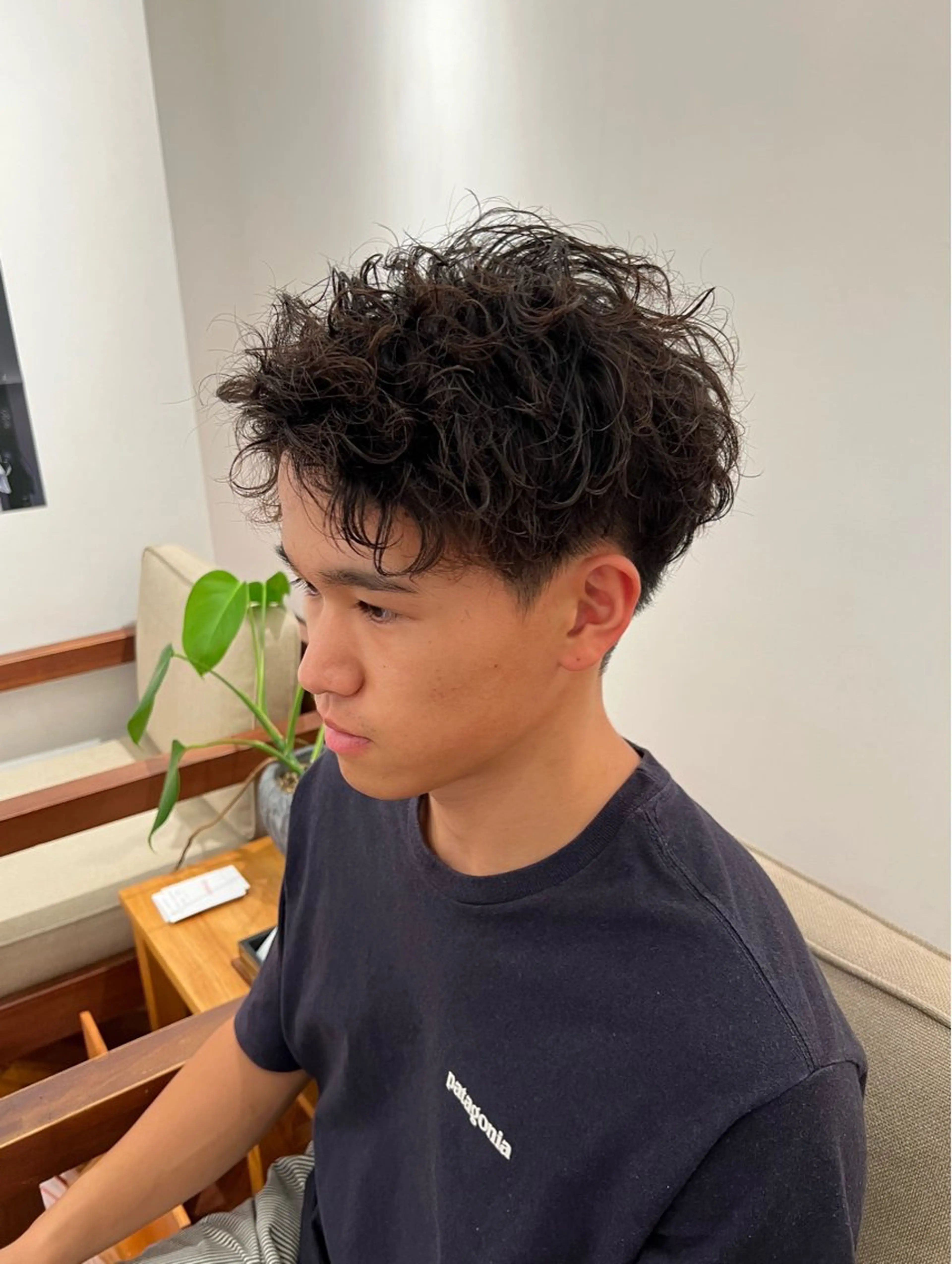 ショート メンズ メンズパーマ 波巻きパーマ カット 吉田 新平のヘアスタイル